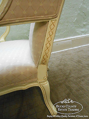 Custom Wide Seat French Louis XV Wing Chair Fauteuil