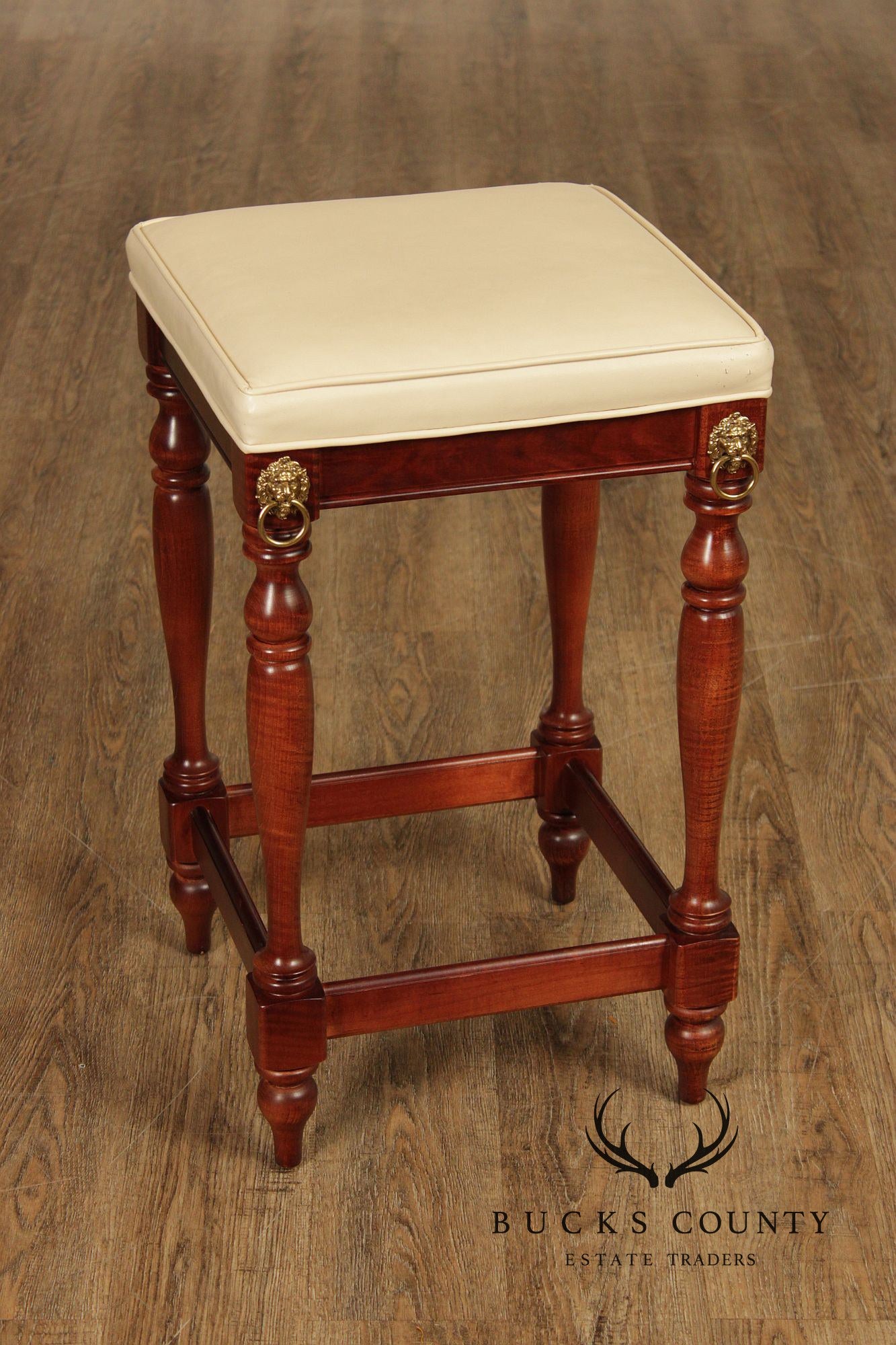 Pulaski Furniture Brass Top Lion Head Bar With Two Stools