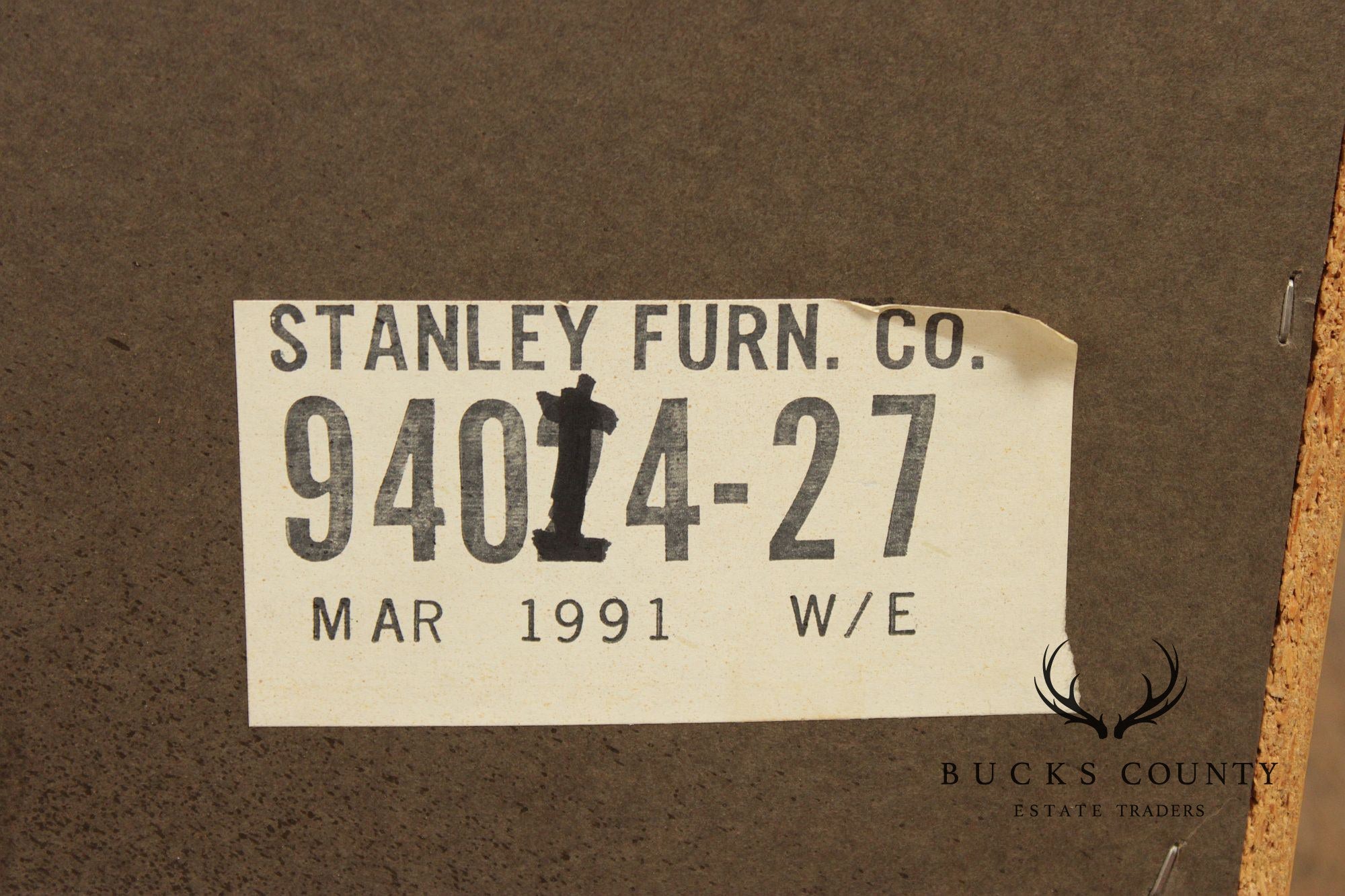 Stanley Furniture Pine and Wicker Writing Desk