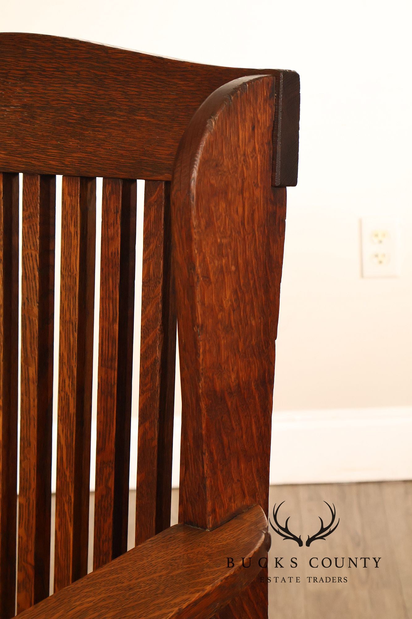 Michigan Chair Company Arts And Crafts Oak Armchair