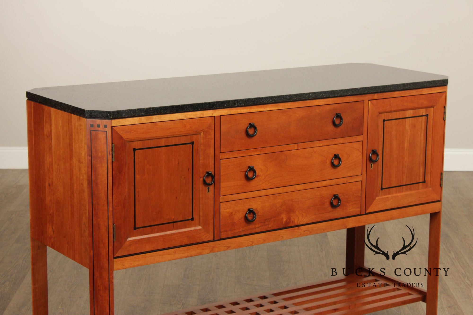 Stickley 21st Century Collection Cherry Sideboard with Granite Top