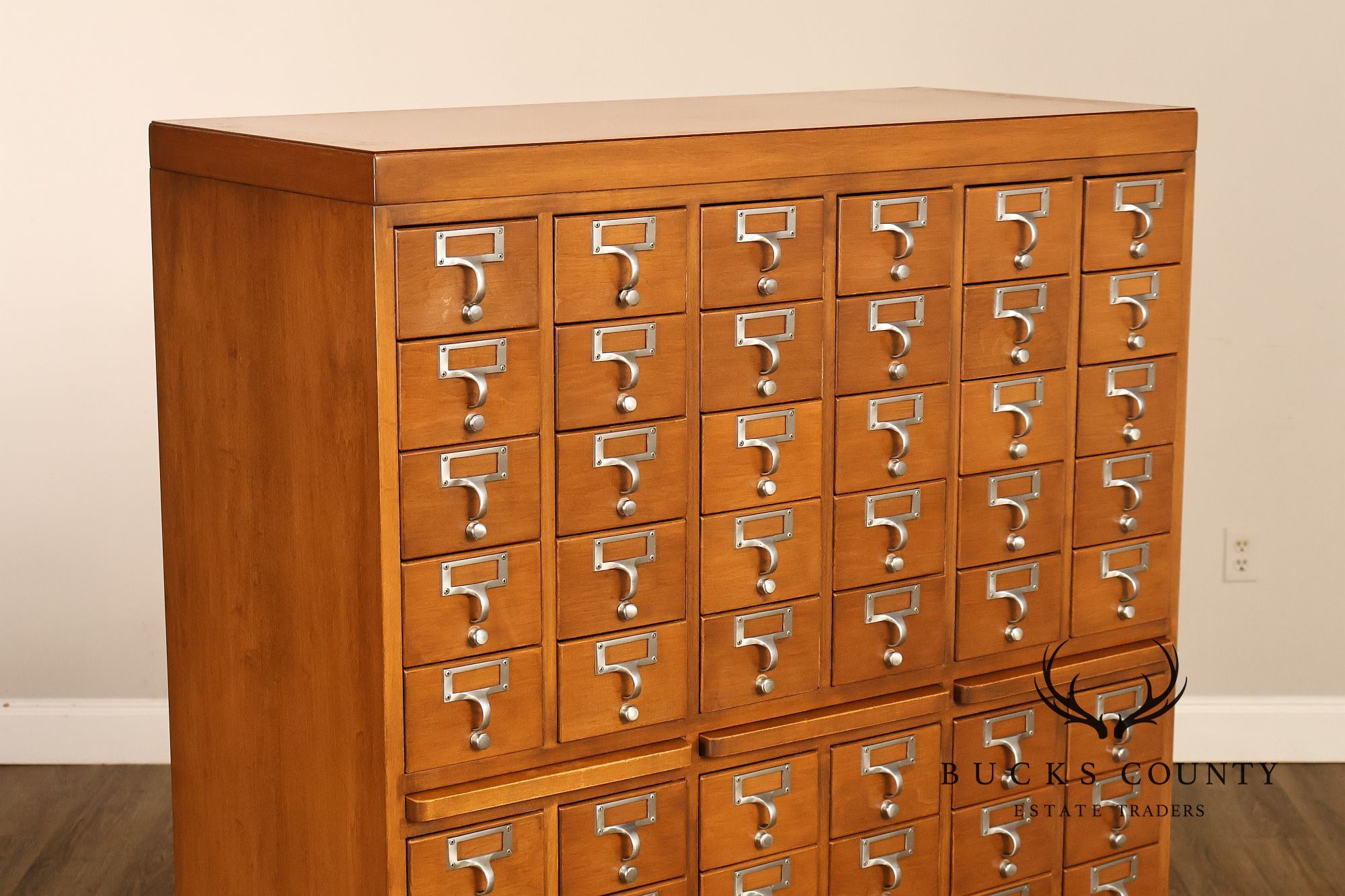 Mid Century 60-Drawer Library Card Catalog