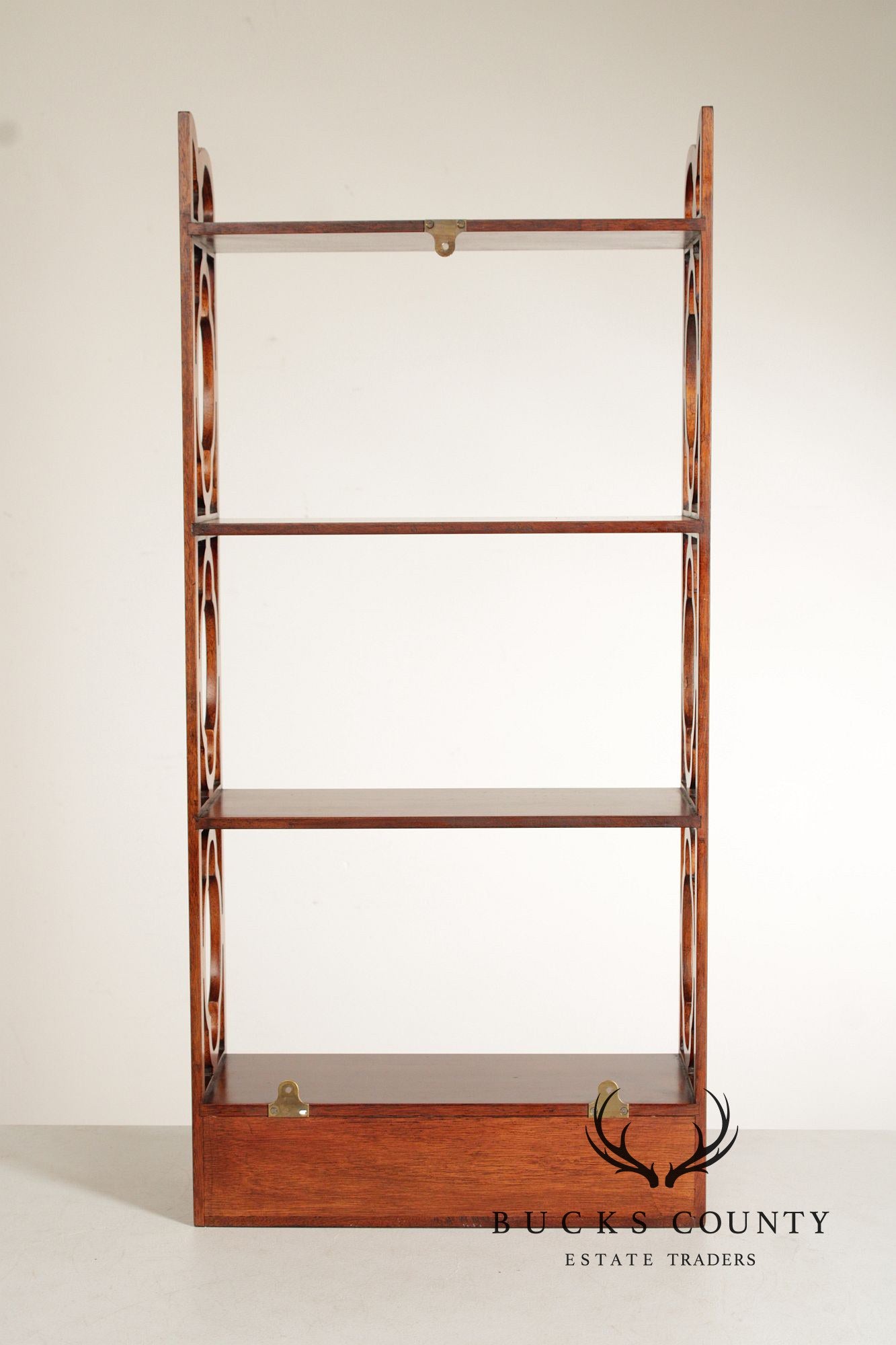 Georgian Style Mahogany Wall-Hanging Etagere