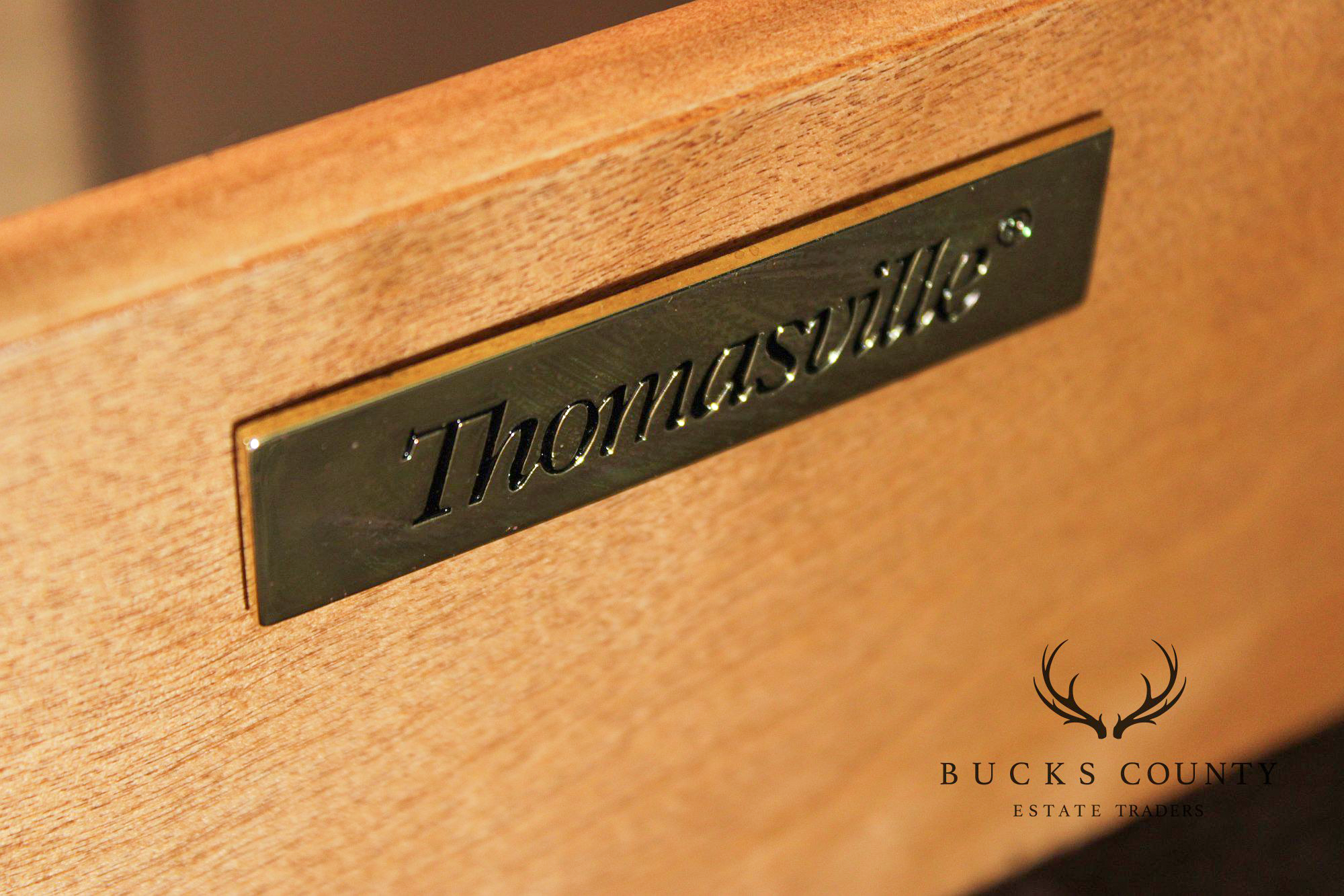 Thomasville Contemporary Style Glass Display China Cabinet