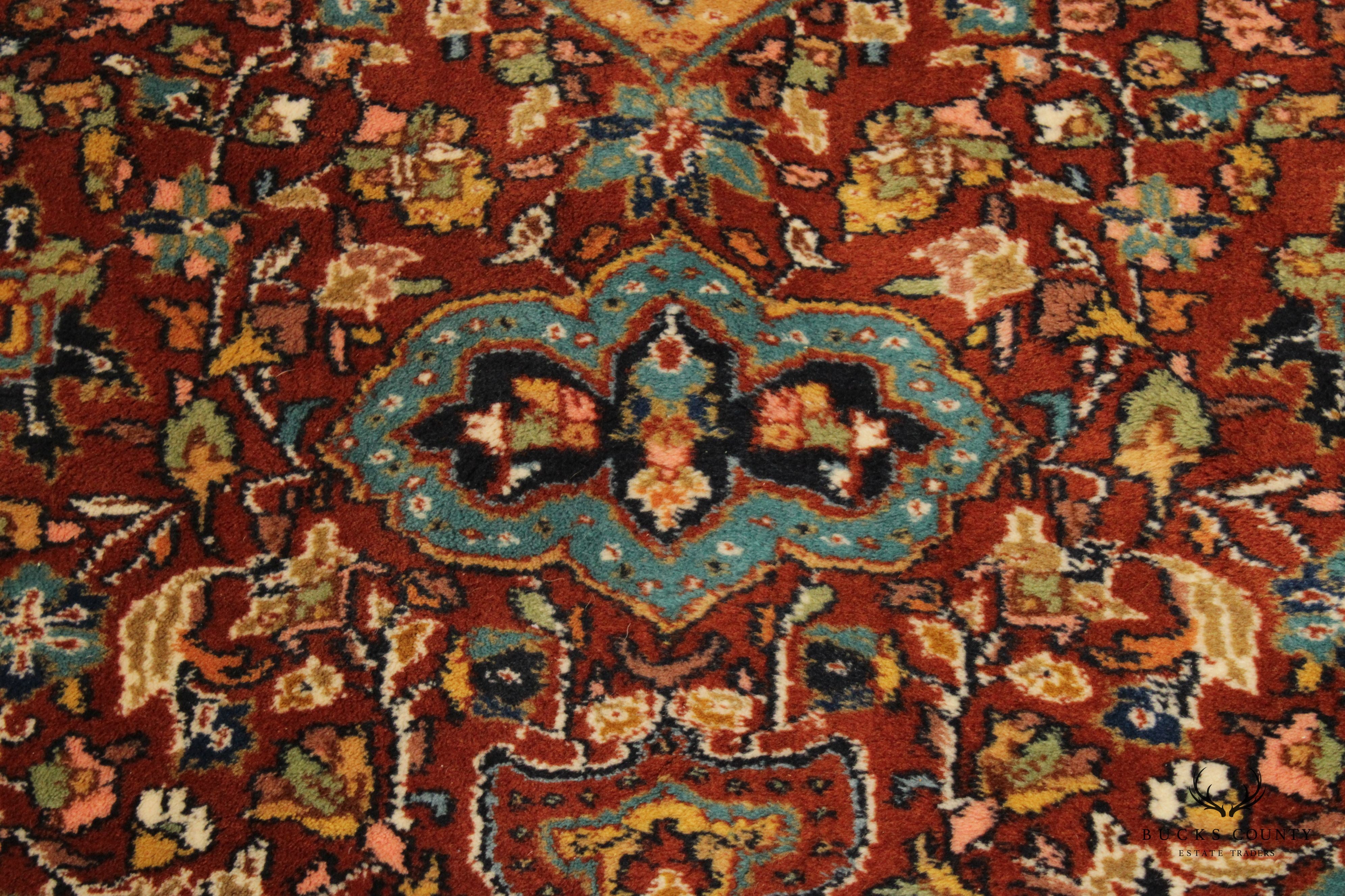 Persian Isfahan Wool Area Rug, 9' x 6'