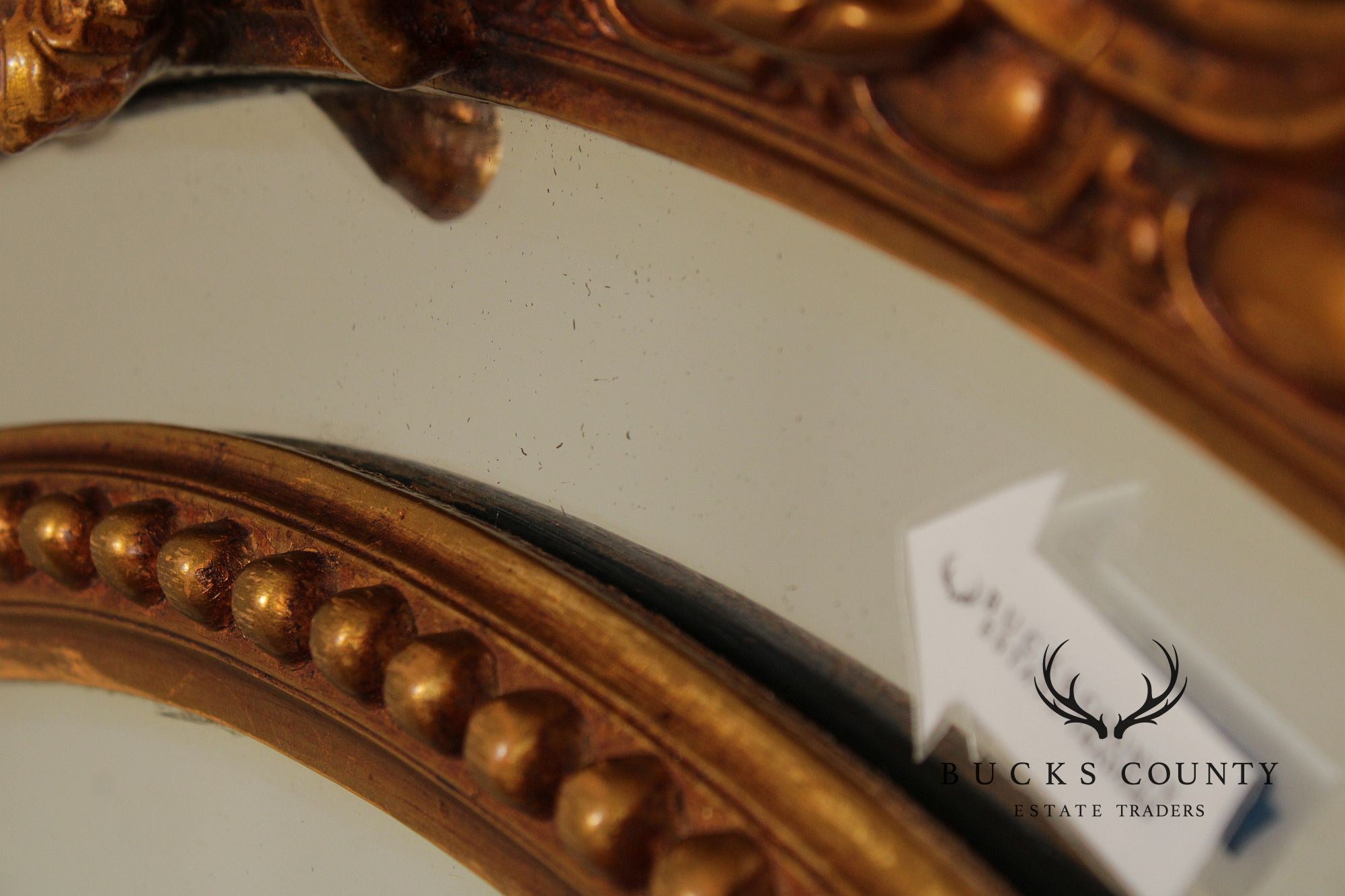 Large Ornately Gilt Carved Wall Mirror