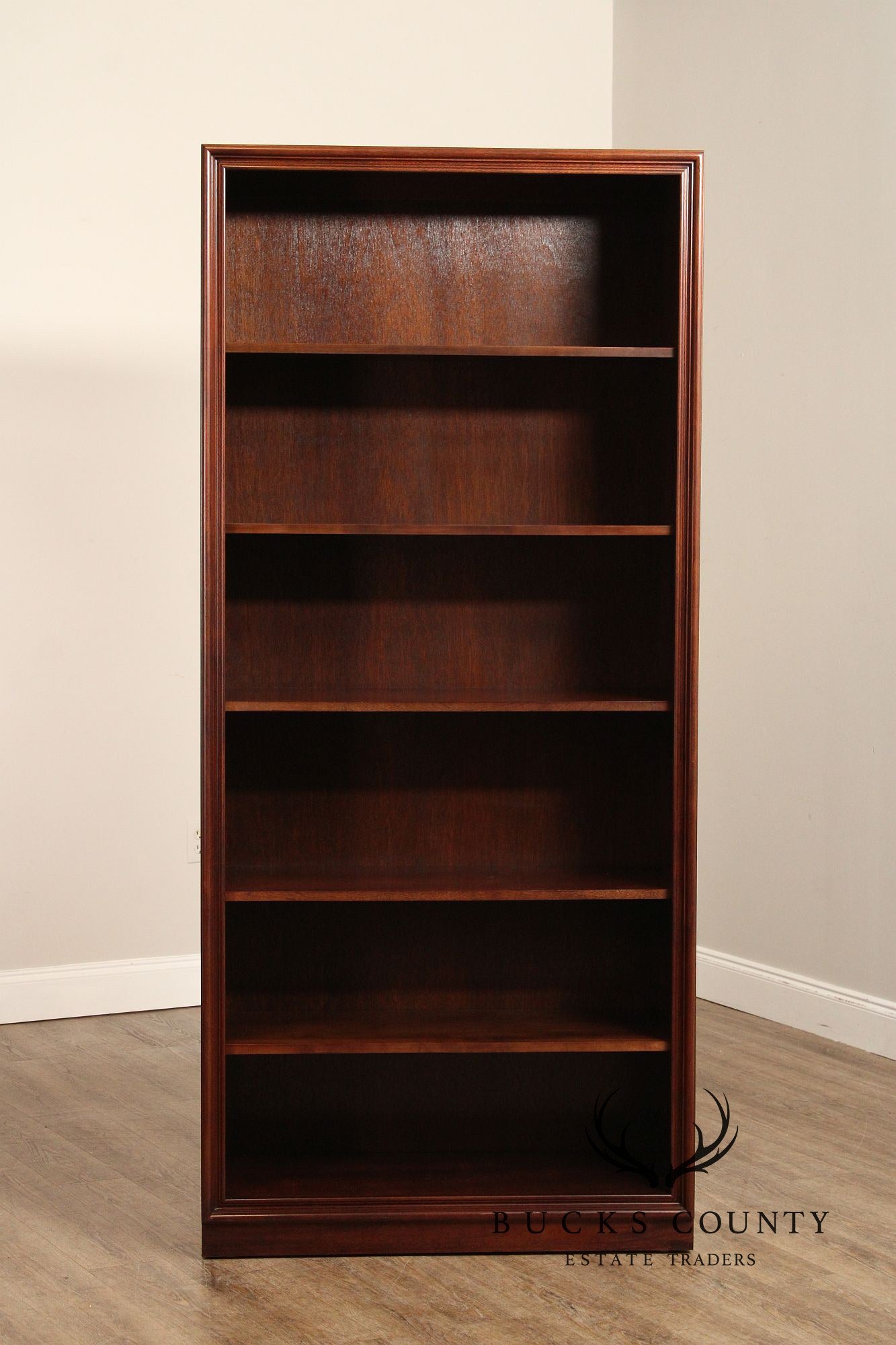 Sligh Traditional Mahogany Tall Open Bookcase