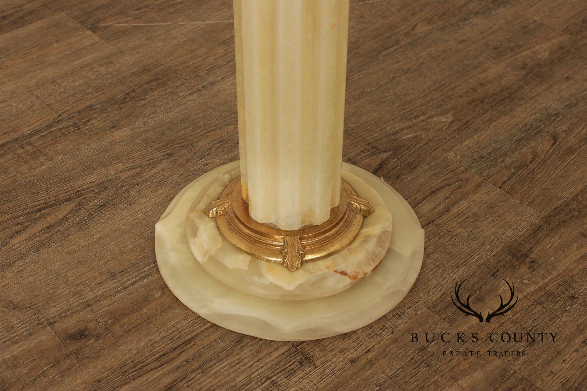 Antique Carved Onyx Pedestal