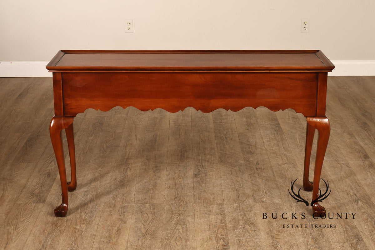 Statton Chippendale Style Cherry Console Table