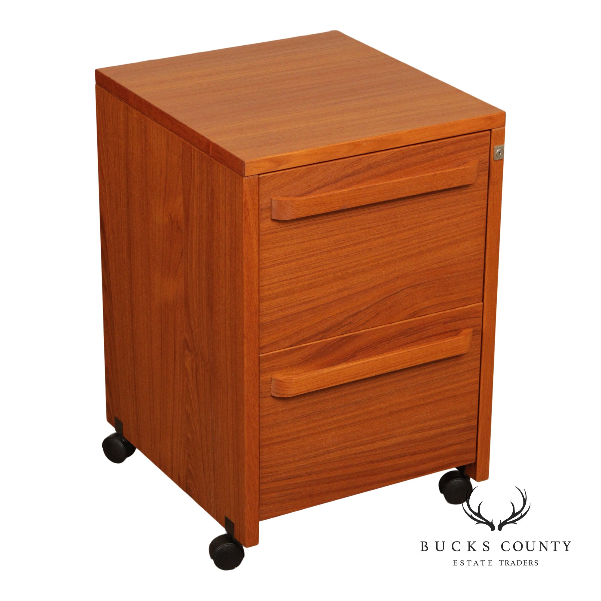 Danish Modern Teak Two-Drawer File Cabinet