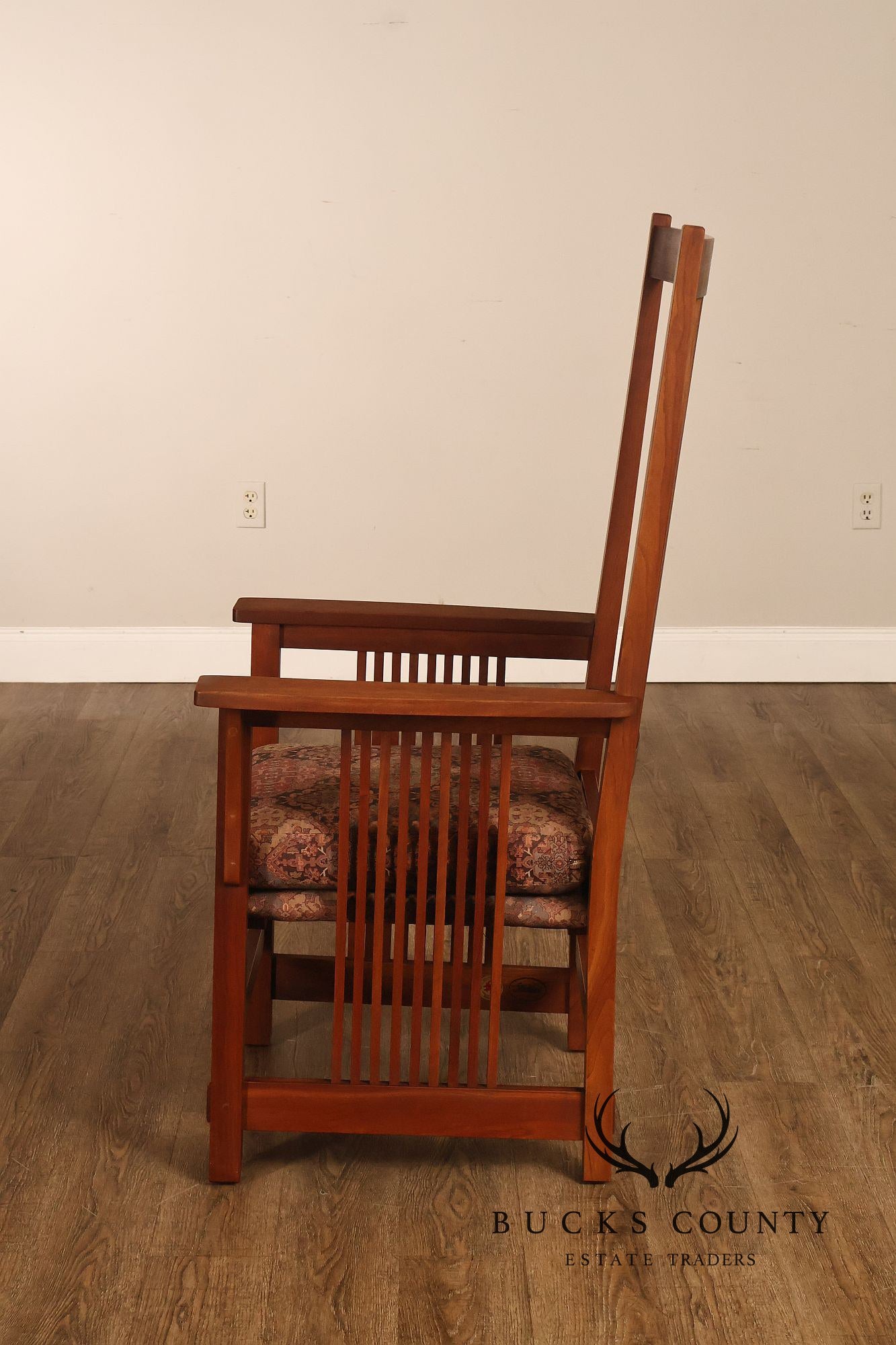 Stickley Mission Collection Cherry Spindle Armchair