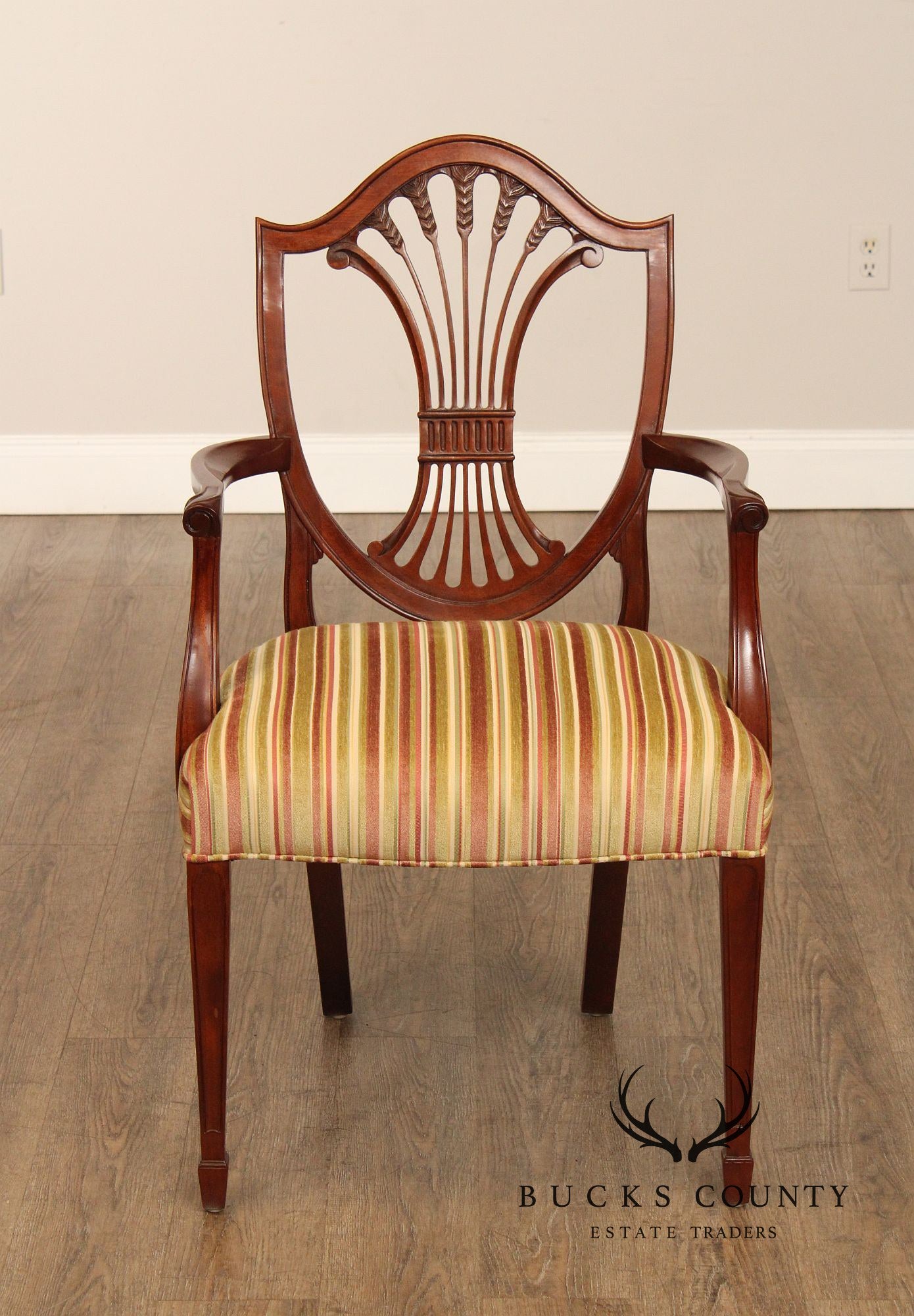 Stickley Hepplewhite Style Mahogany Dining Armchair