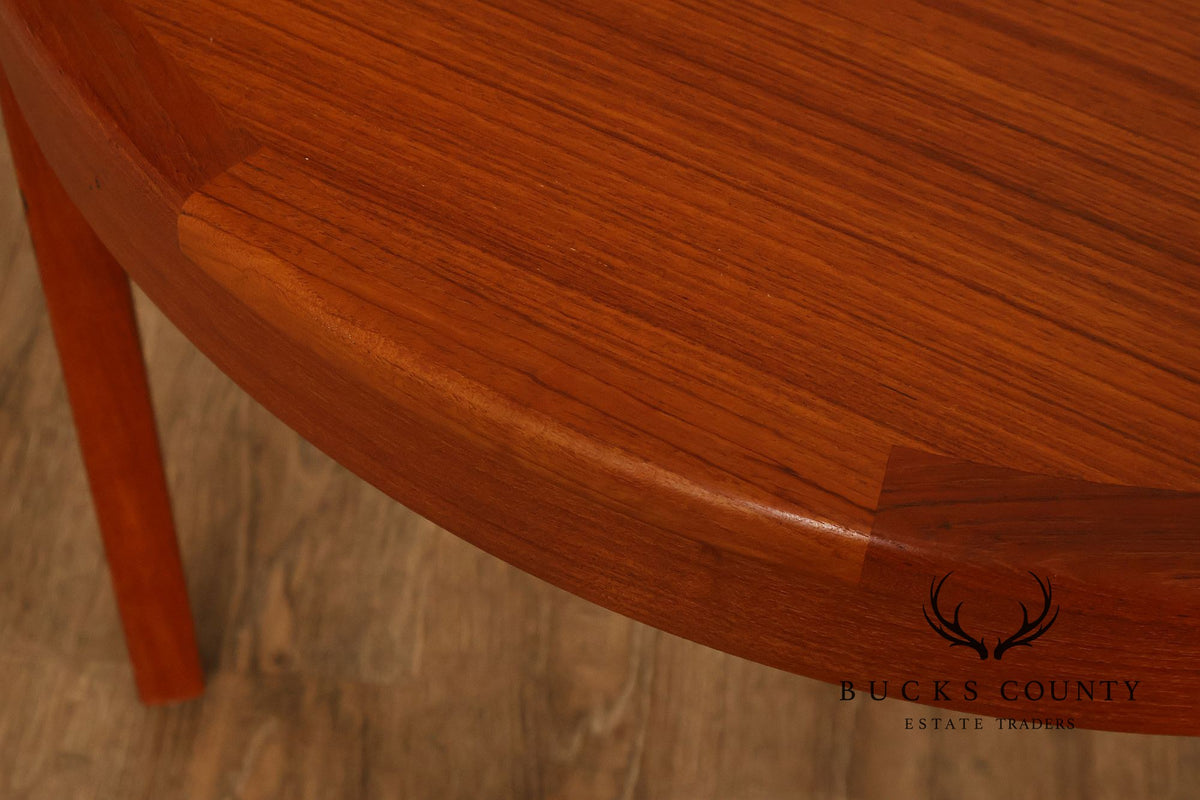 Andreas Tuck Danish Modern Teak Corner Side Table