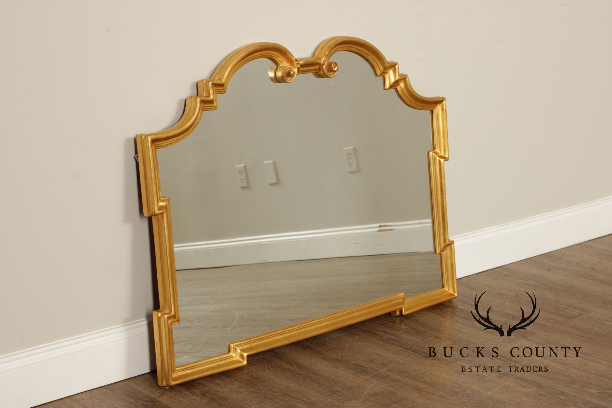 Hollywood Regency Style Scrollwork Wall Mirror