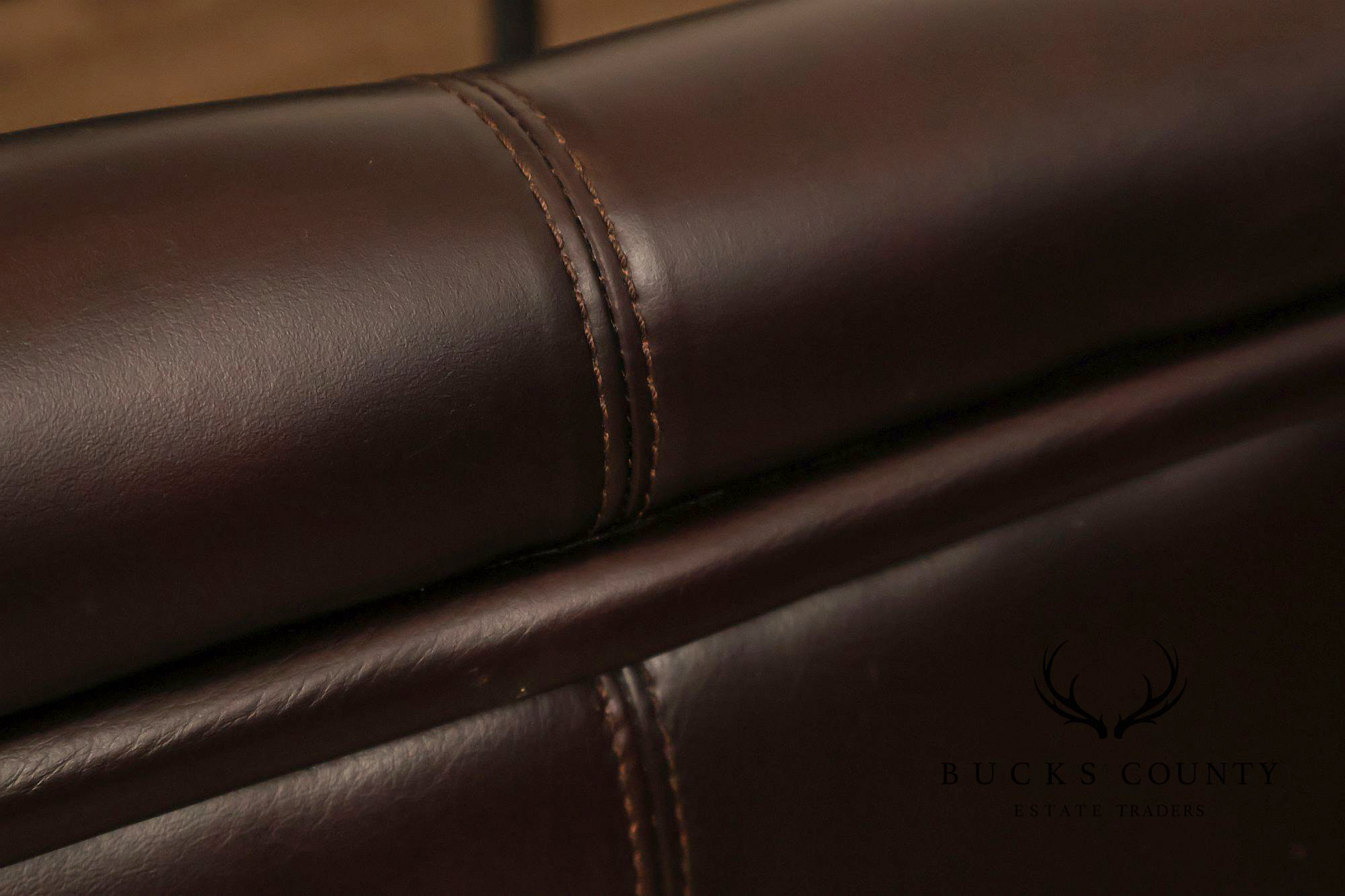 Stanley Leather King Size Sleigh Bed