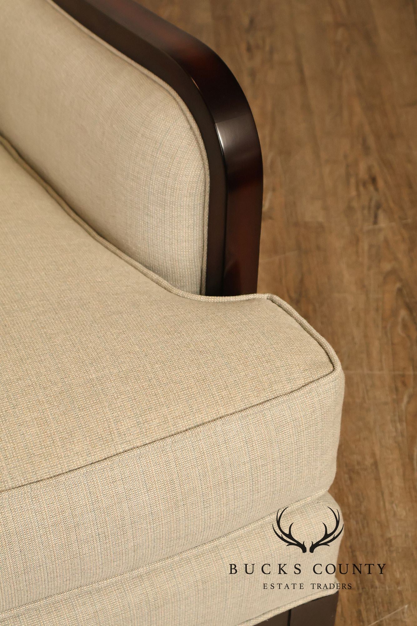 Baker Milling Road Collection Pair Of Transitional Lounge Chairs