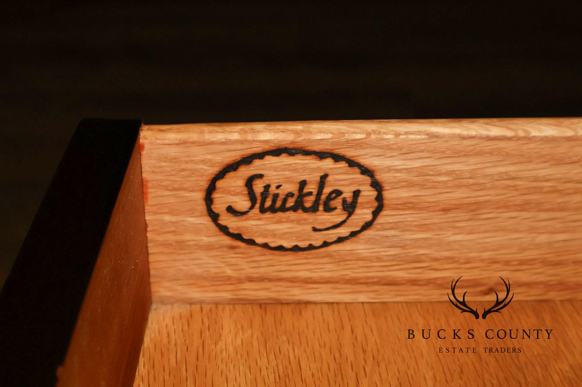 Stickley Metropolitan Collection Pair Of Cherry One-Drawer Open Nightstands