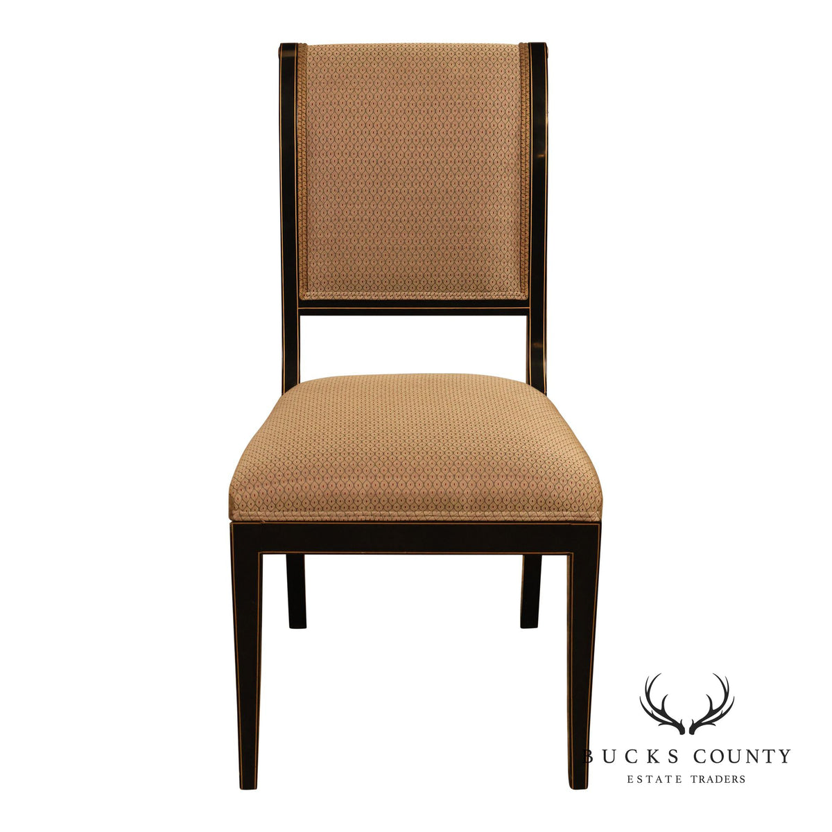 Kindel Mahogany Sleigh Back Side Chair
