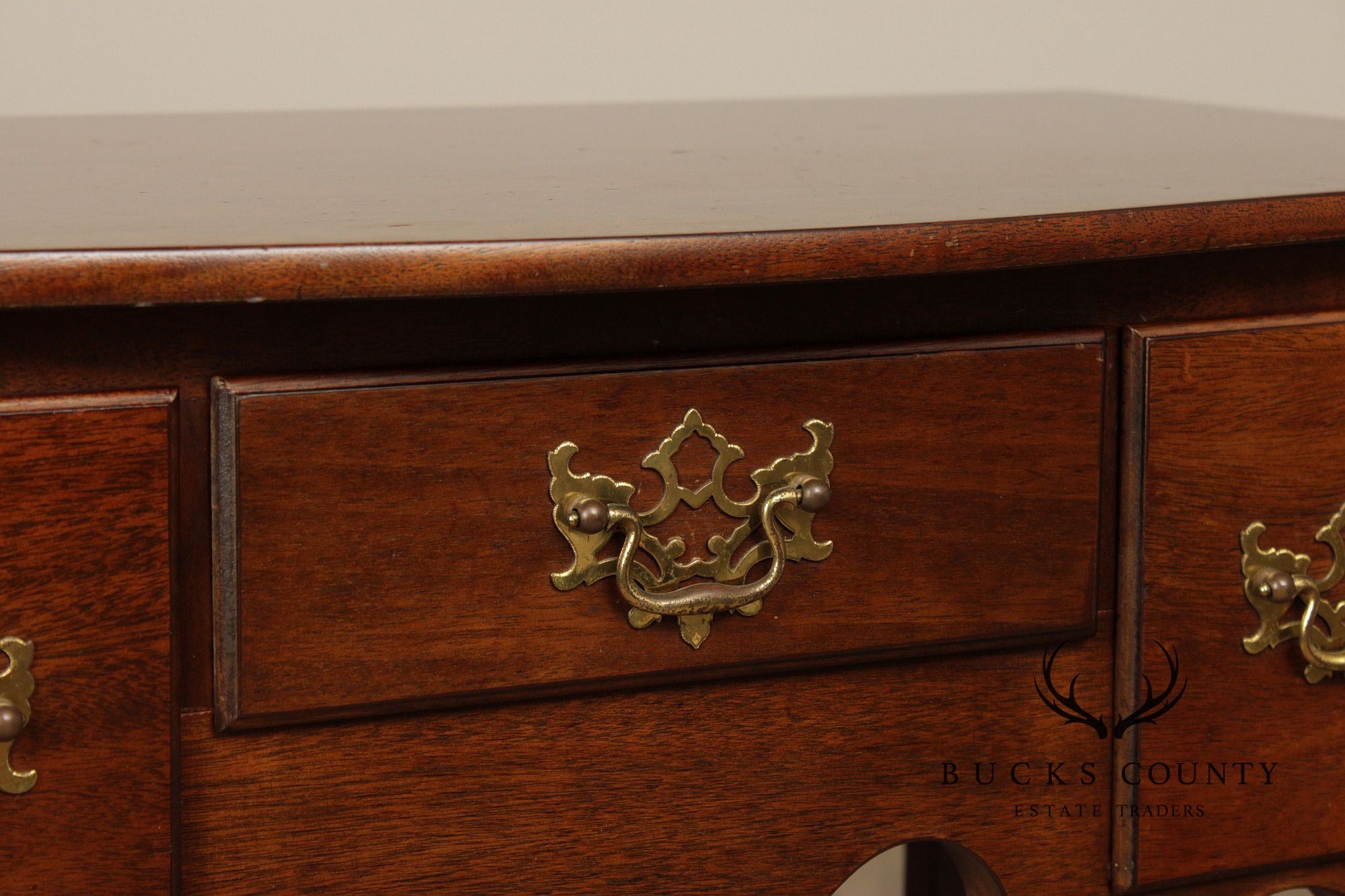 Chippendale Style Mahogany Lowboy Side Table Console