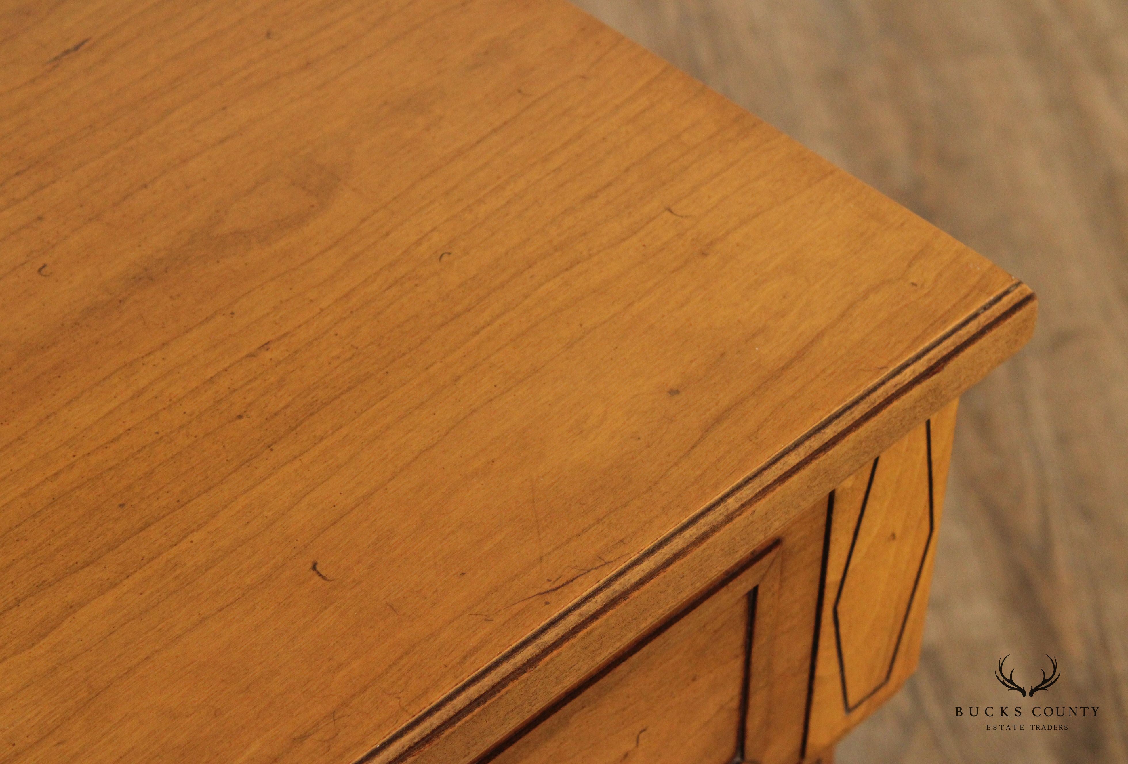 Vintage French Directoire Style Walnut Buffet Sideboard