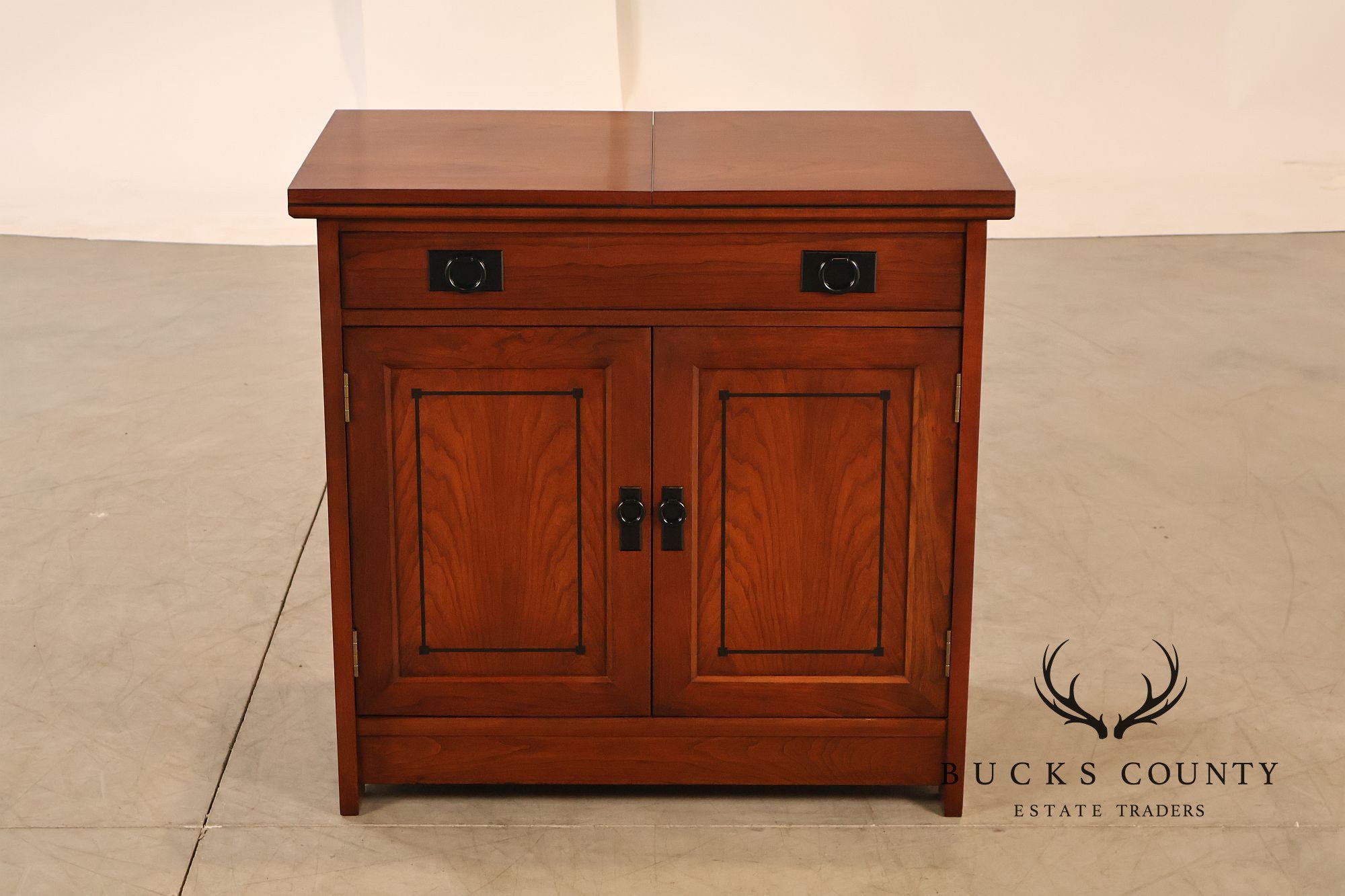 Stickley 21st Century Collection Cherry Mobile Server