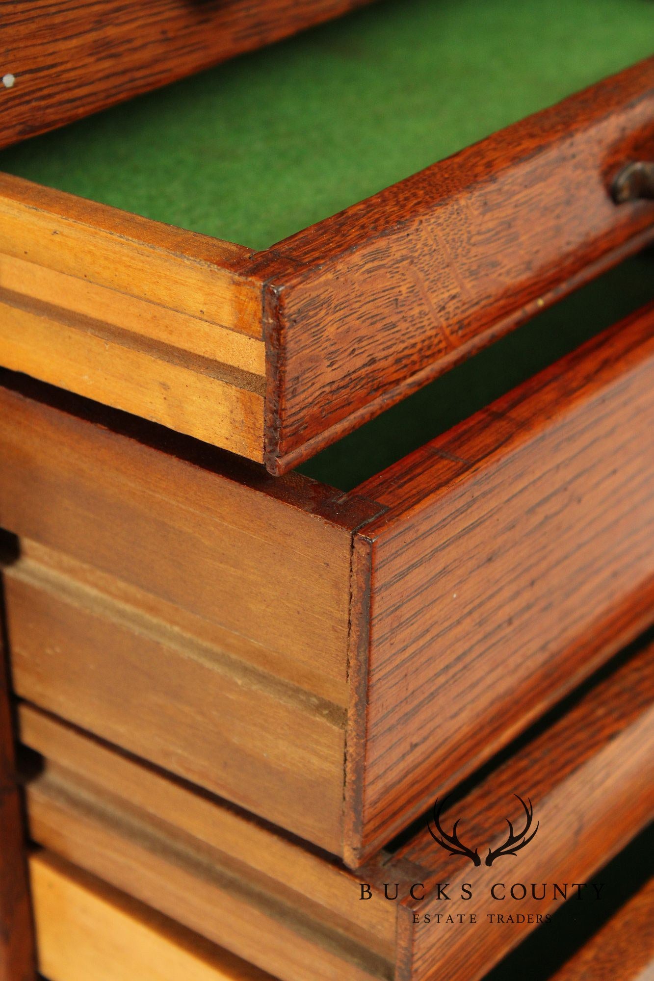 Vintage Oak Union Machinist's Tool Chest