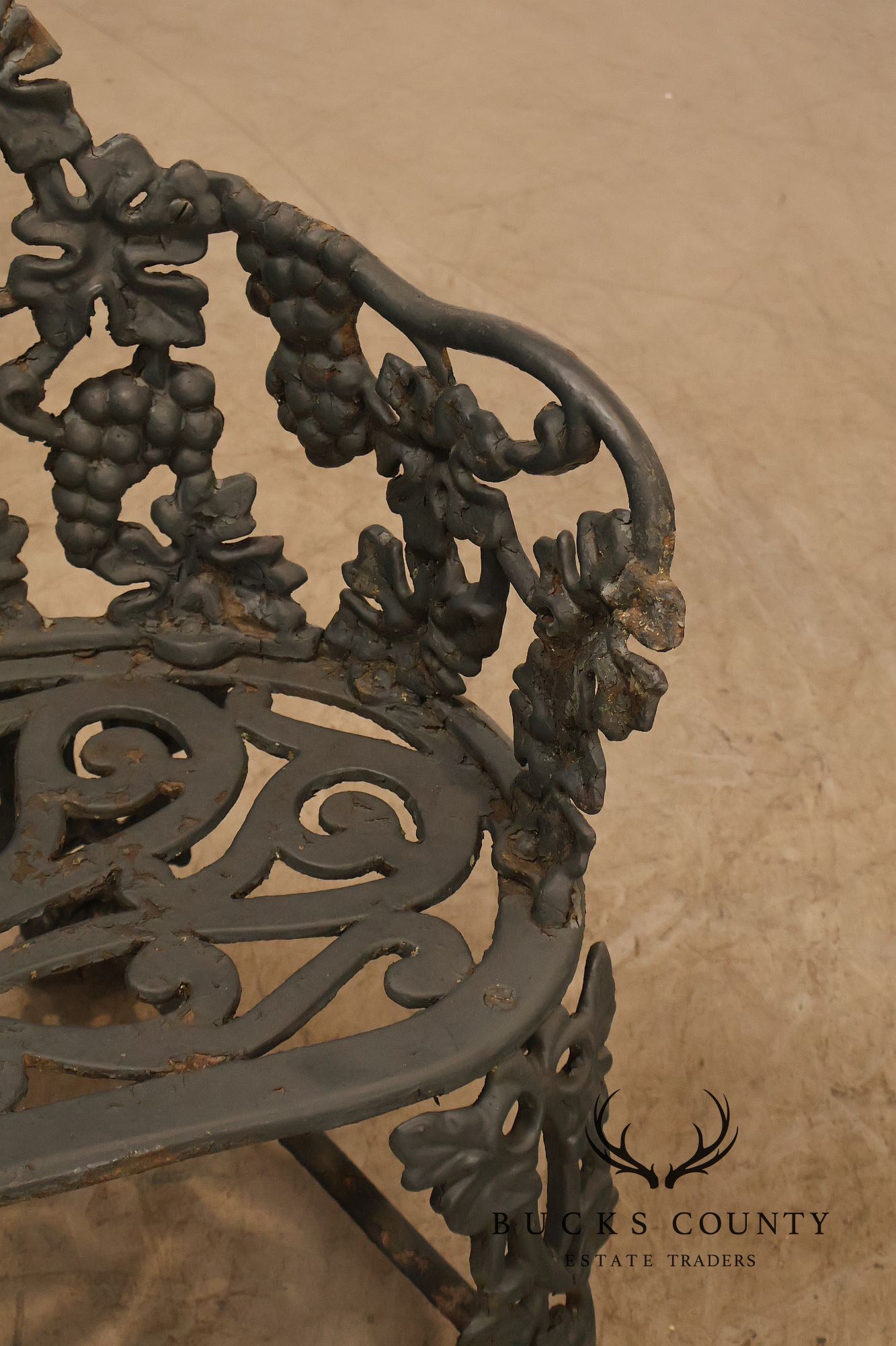 Antique Victorian Cast Iron Garden Bench