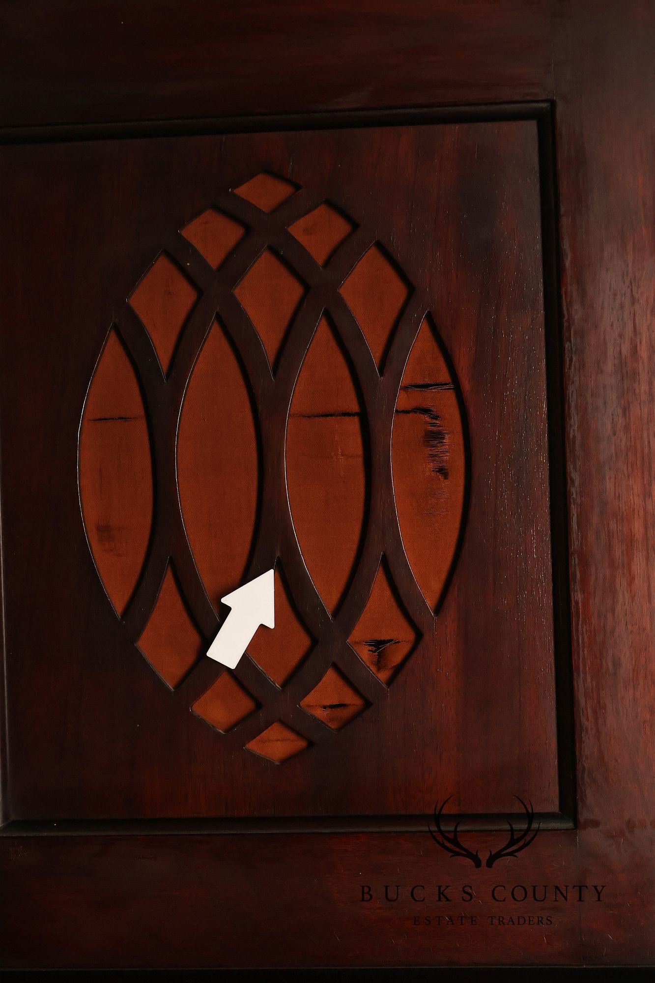 Baily Banks and Biddle  Antique Mahogany 9 Tube Grandfather Clock