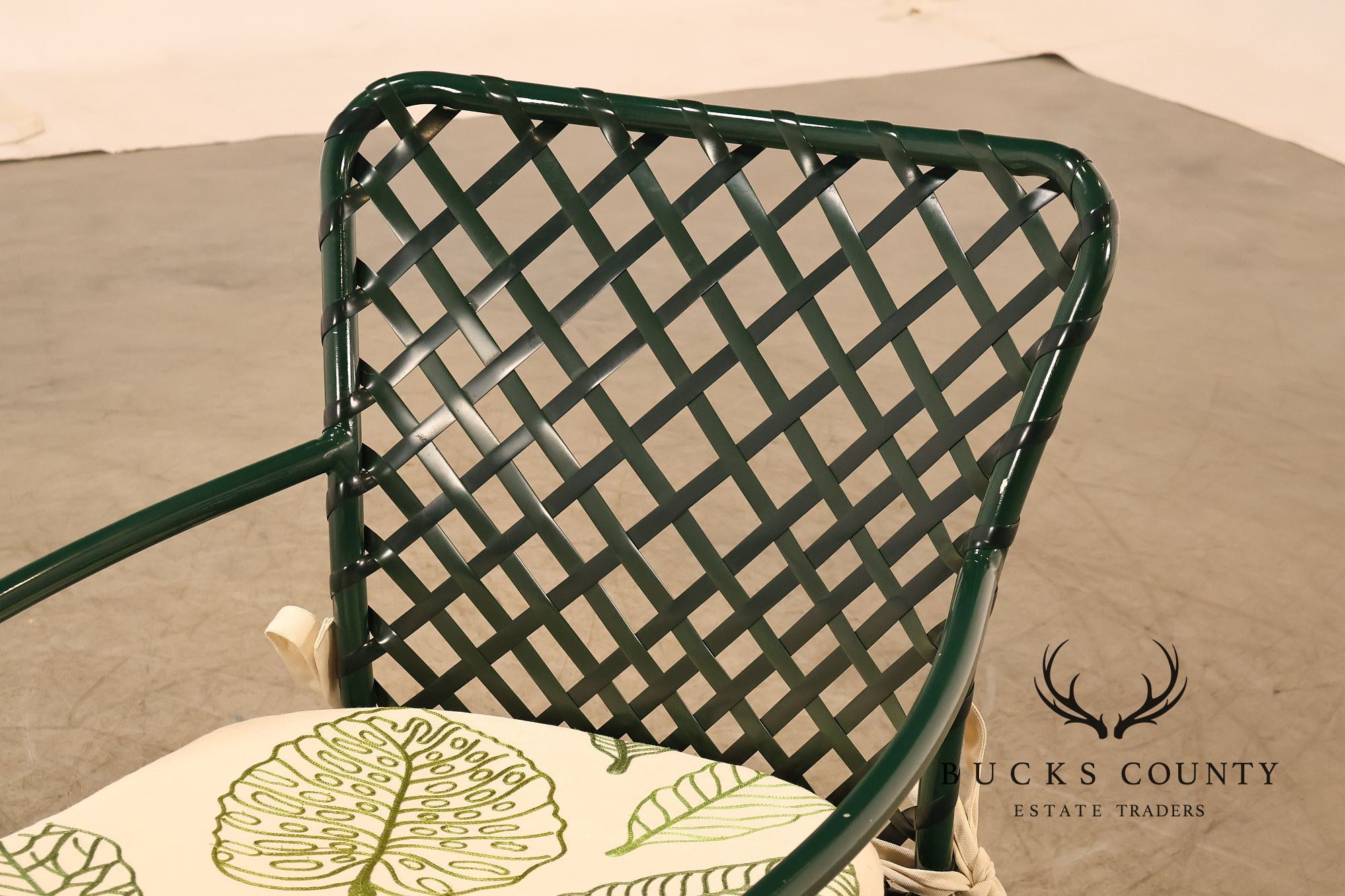 Brown Jordan Tamiami Hunter Green Patio Dining Table And 6 Chairs Set