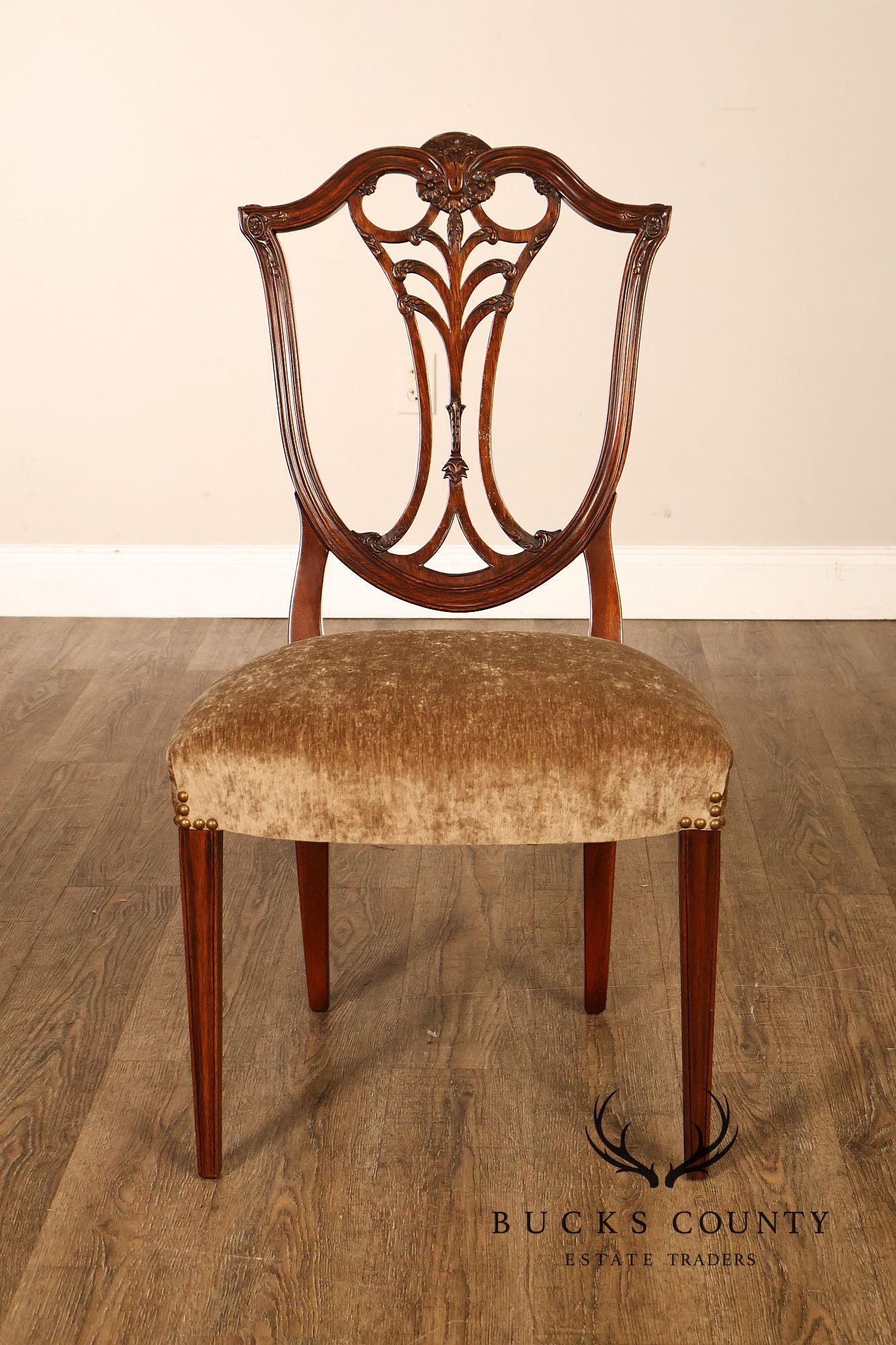 Karges Federal Style Set of Eight Mahogany Dining Chairs