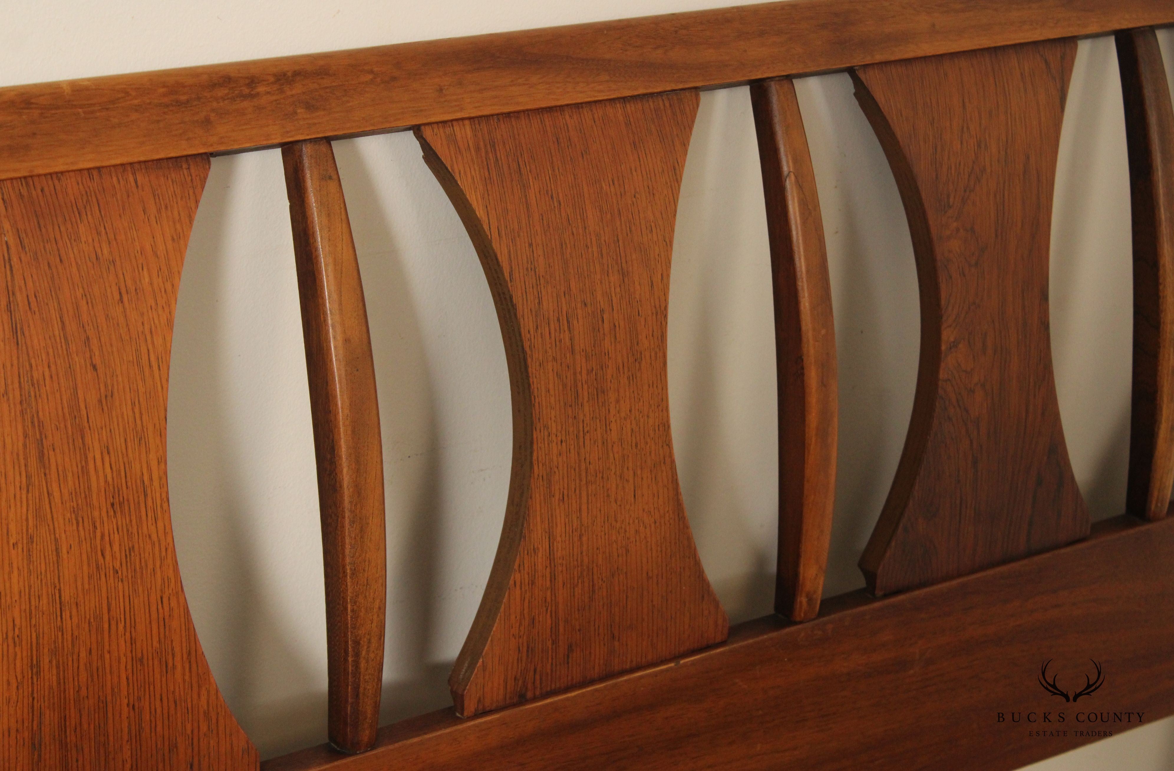 Kent Coffey 'Perspecta' Rosewood and Walnut Queen Headboard