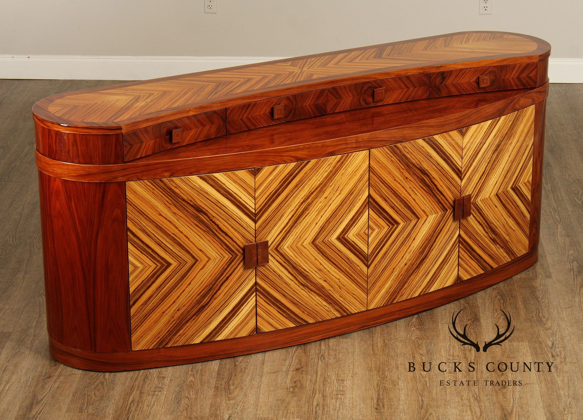 Italian Lacquered Modern Art Deco Style Buffet Sideboard