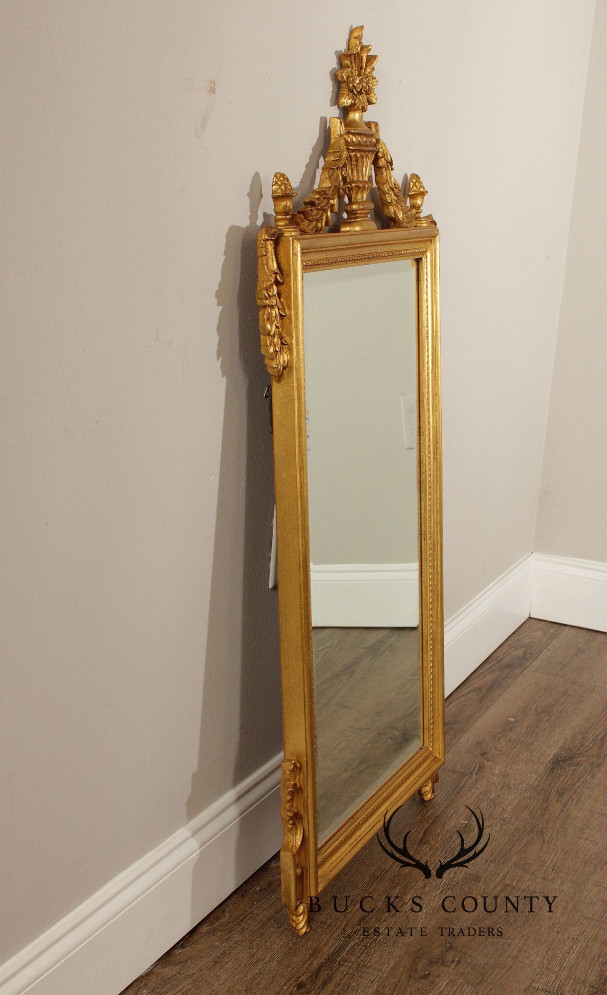 Carvers' Guild Adam Style Giltwood Wall Mirror