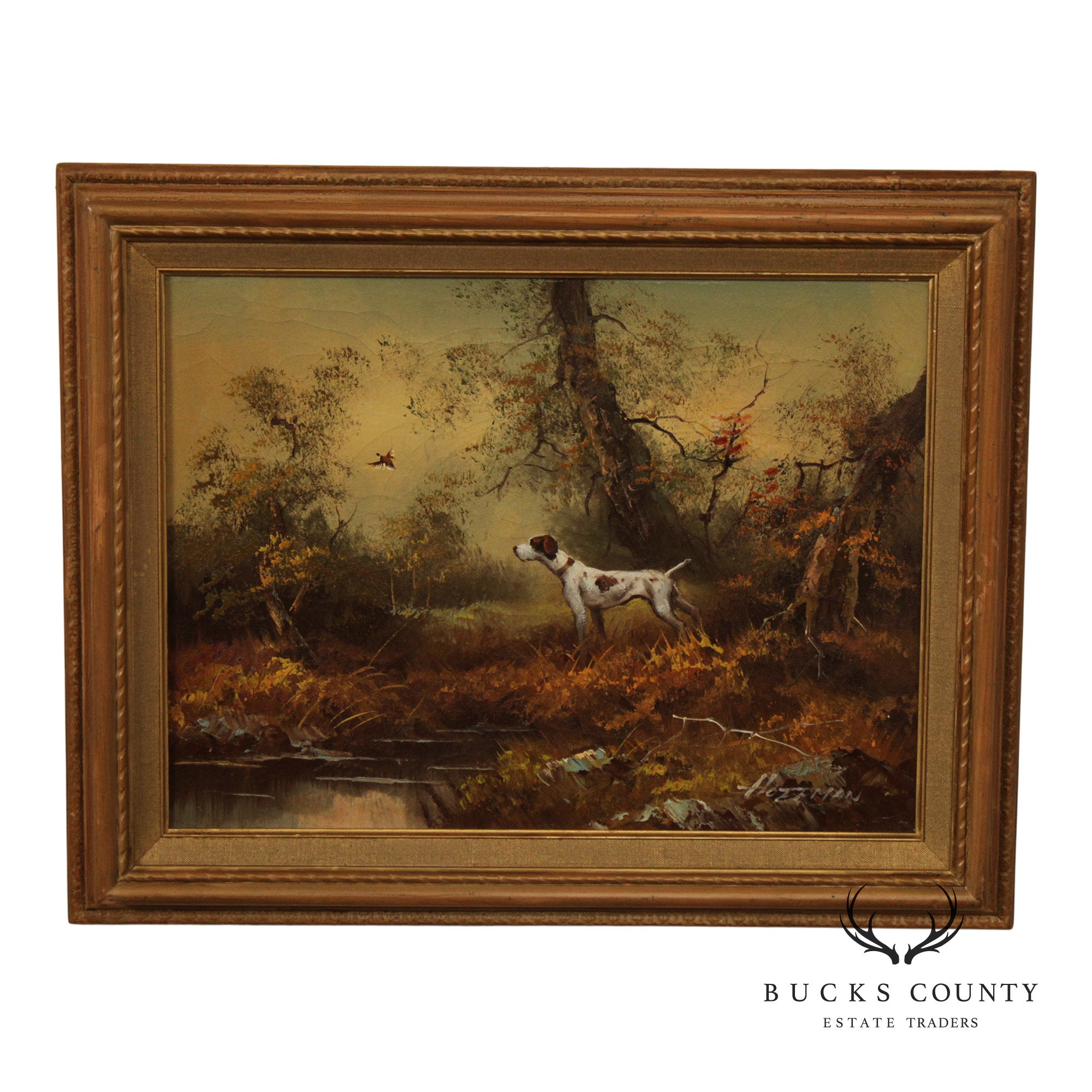 Hoffman English Traditional Oil Painting, Pheasant Hunt