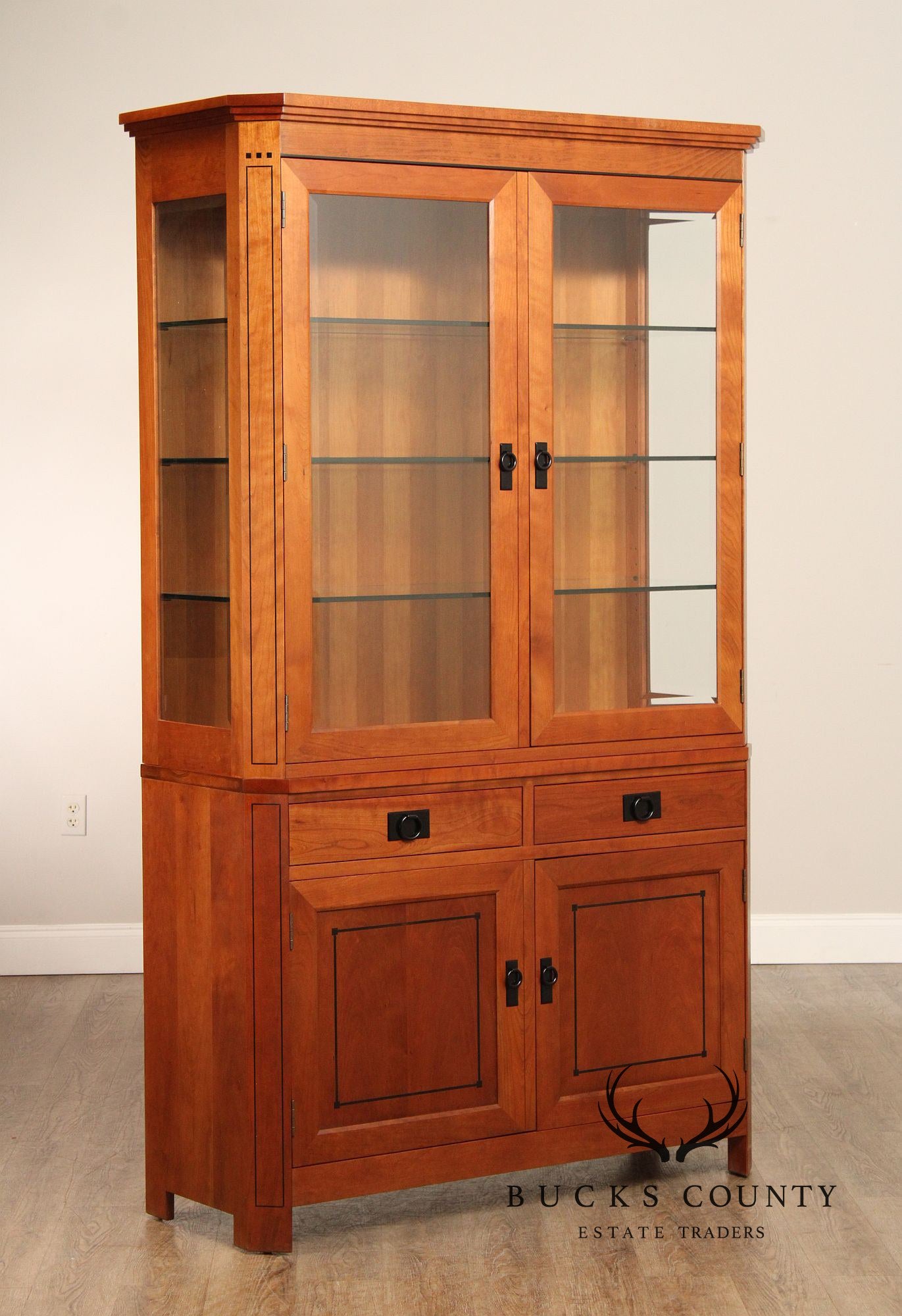 Stickley 21st Century Collection Cherry Buffet Base China Cabinet