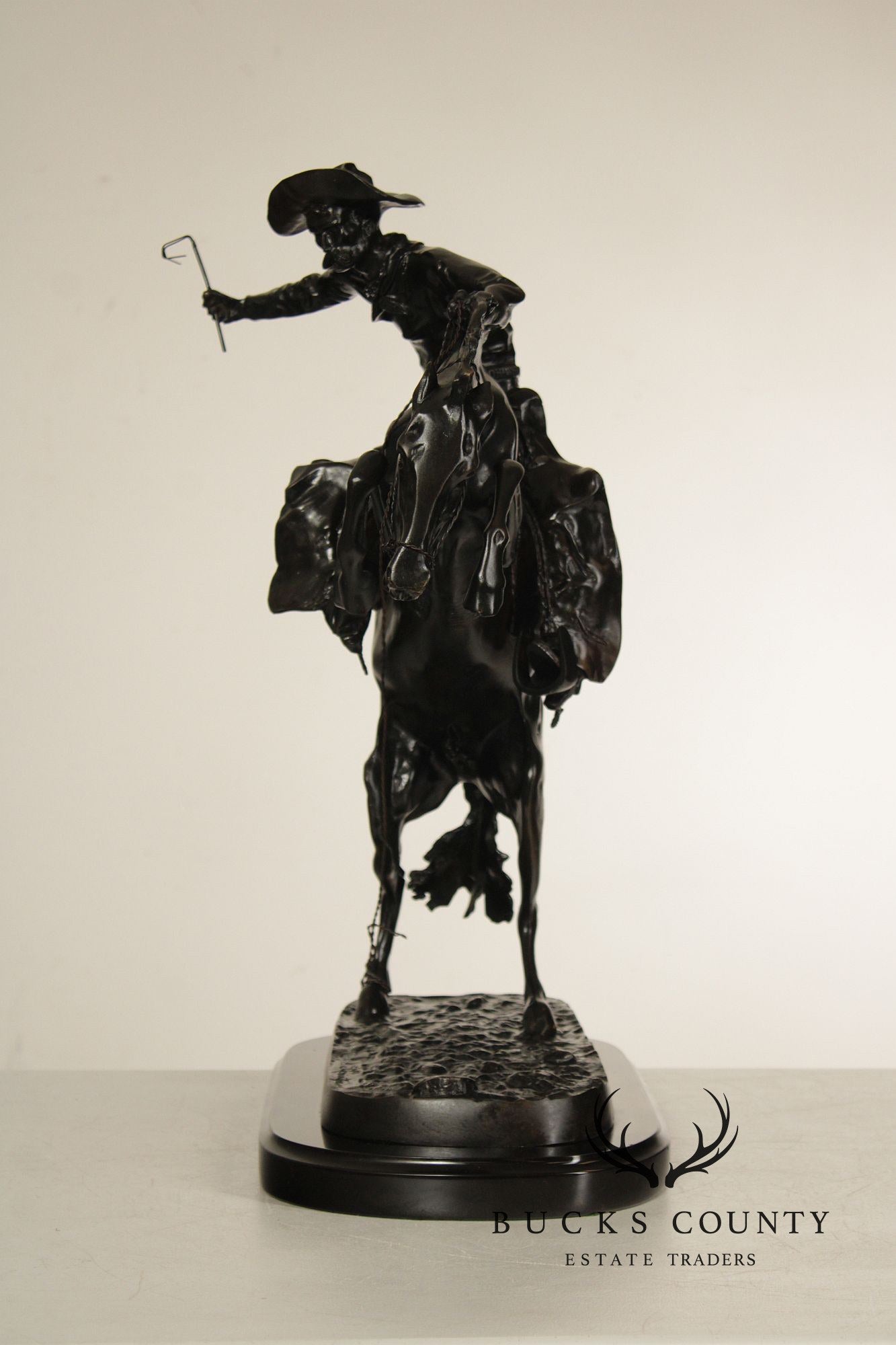 Frederic Remington Bronze Statue, 'Bronco Buster'