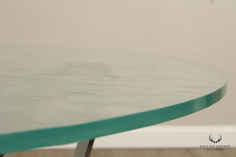 Cattelan Italia 'Skorpio' Round Glass Top Dining Table