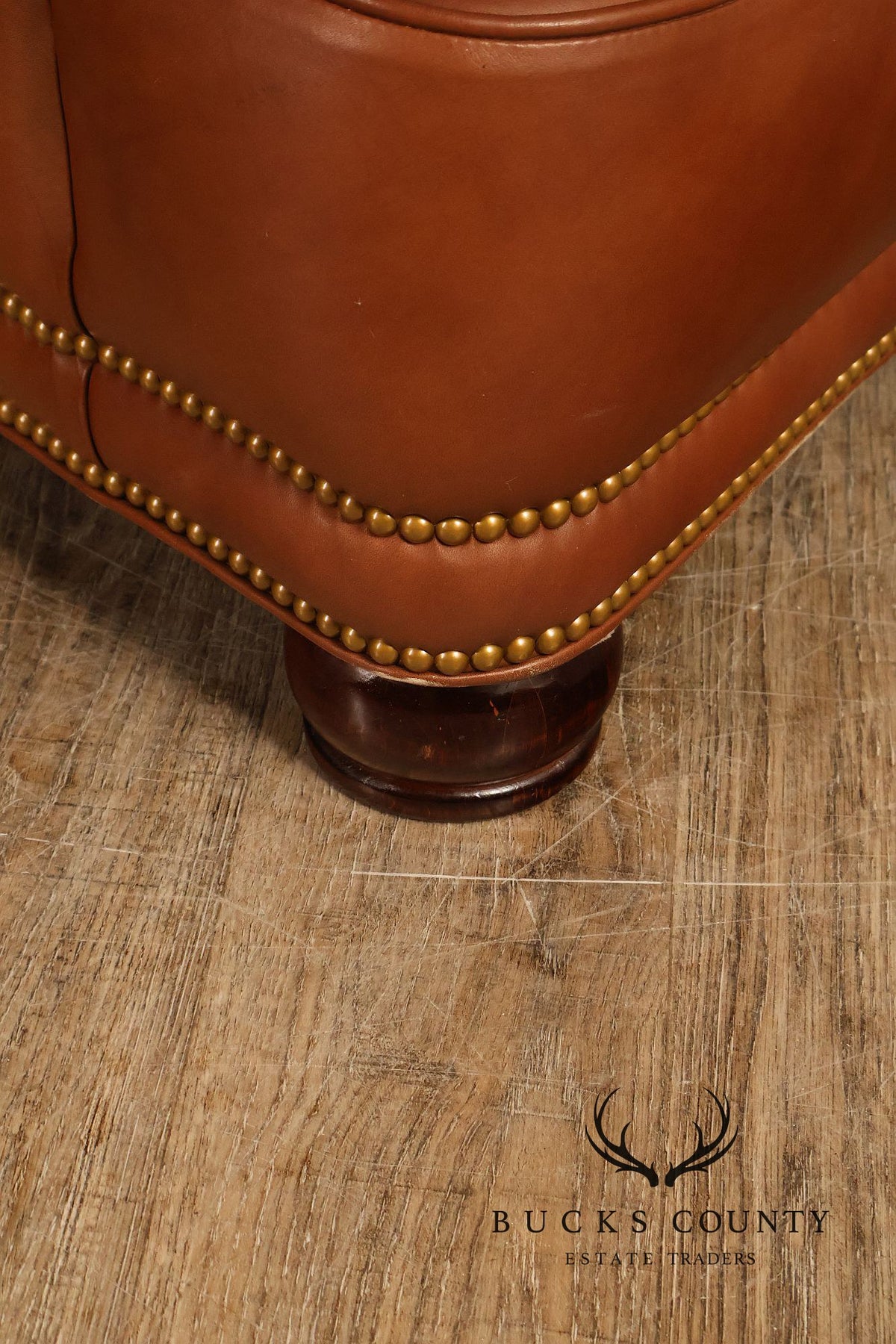 Hancock & Moore 'Austin' Leather Armchair and Ottoman