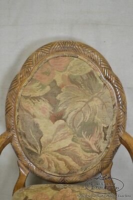 Jeffco French Louis XVI Style Pair of Fauteuils Arm Chairs (B)