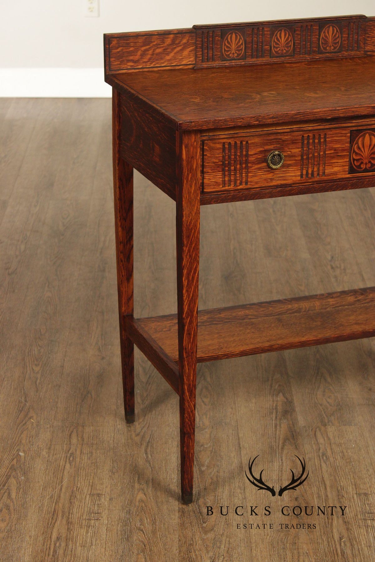 Lifetime Furniture Edwardian Oak Server With Drawer And Lower Shelf
