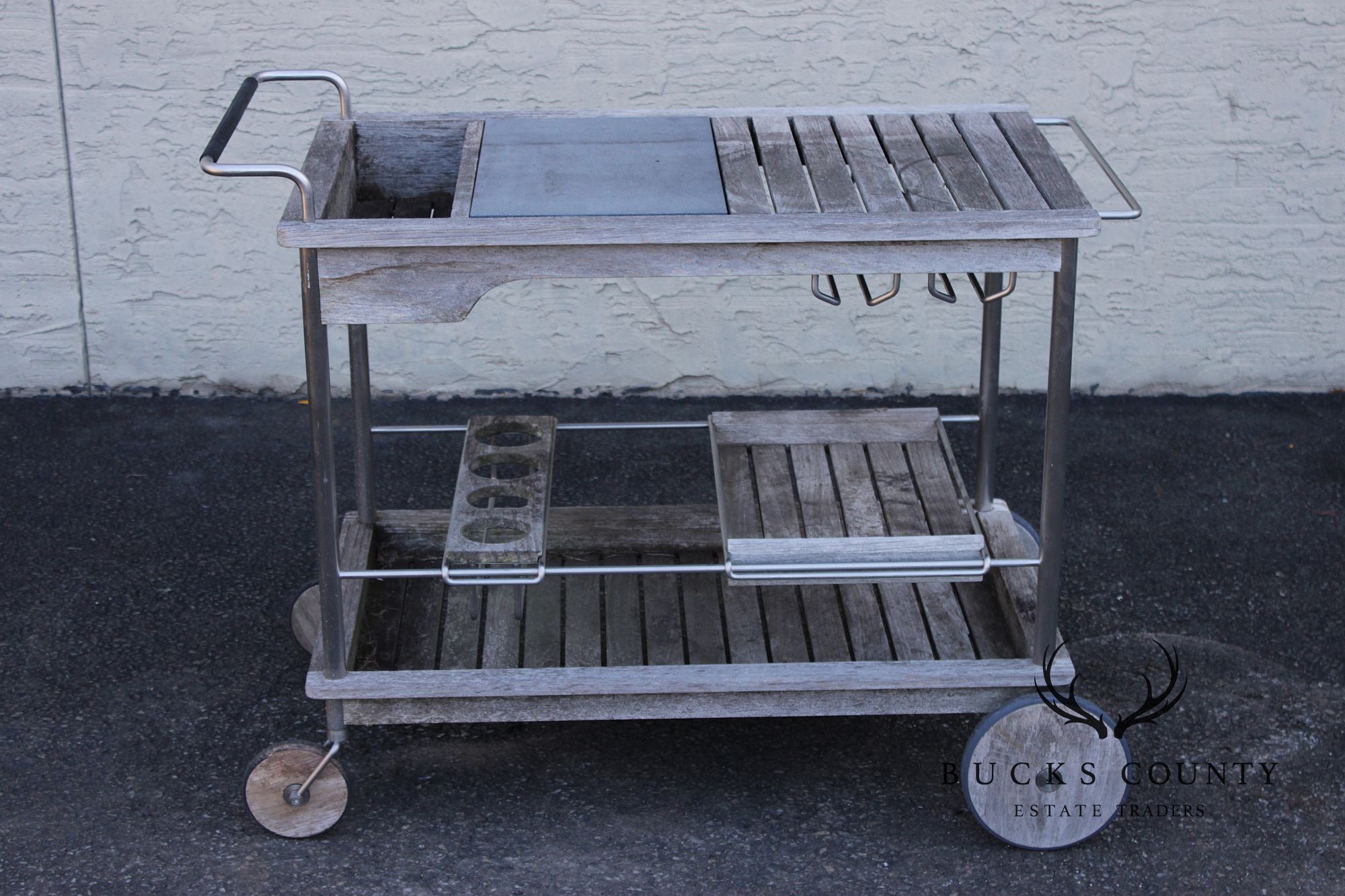 Gloster Teak Outdoor Bar Cart