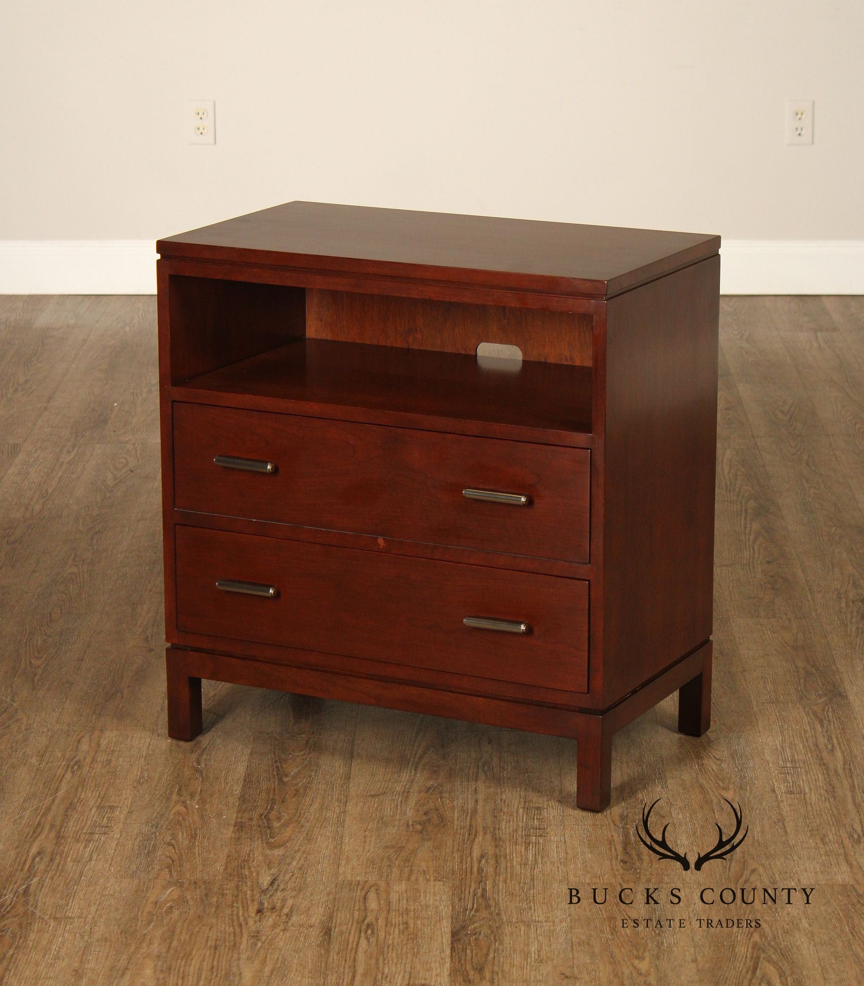 Pair Of Stickley Metropolitan Collection Cherry Nightstands