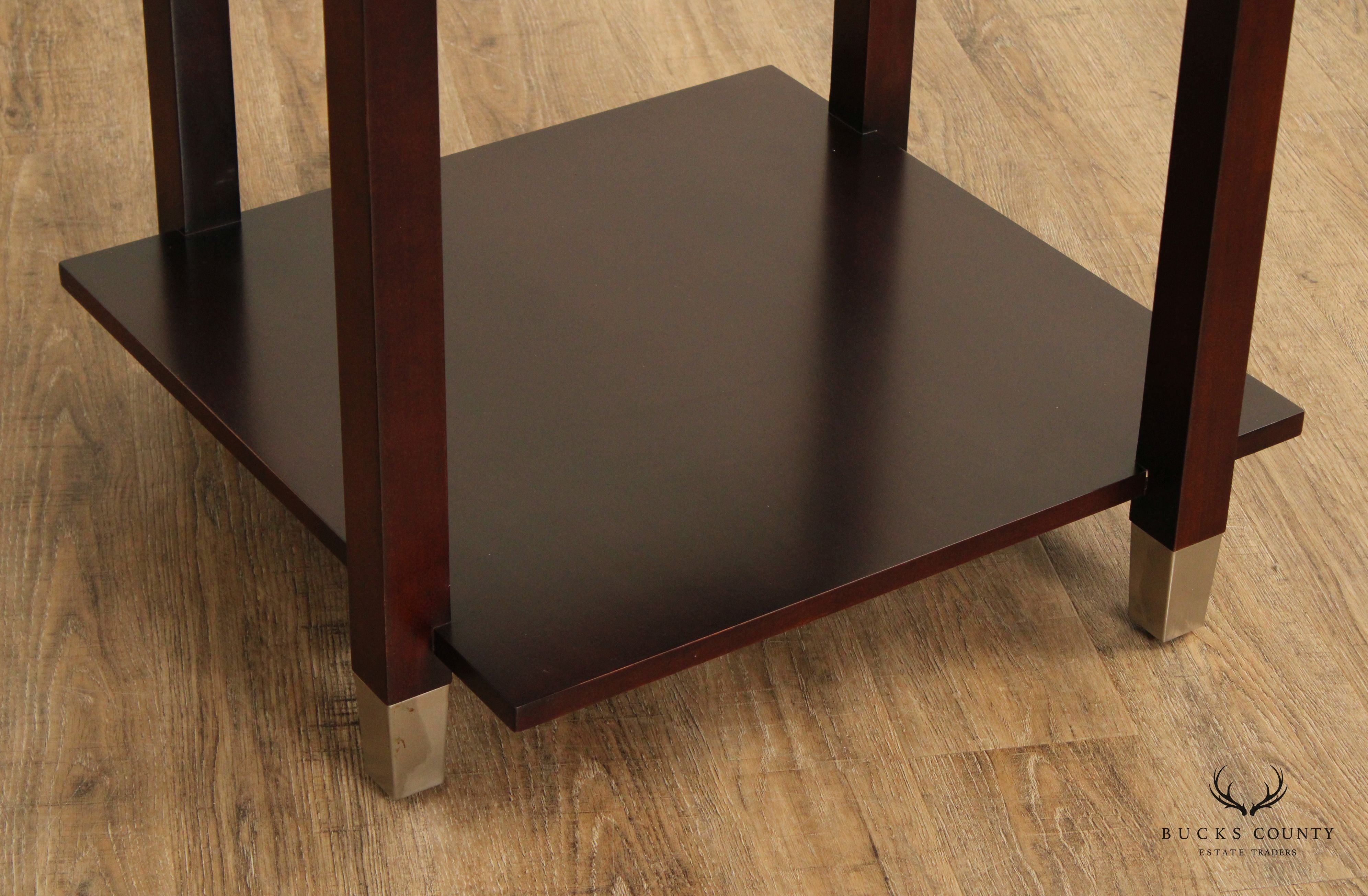 CTH Sherrill Occasional Contemporary Pair of End Tables