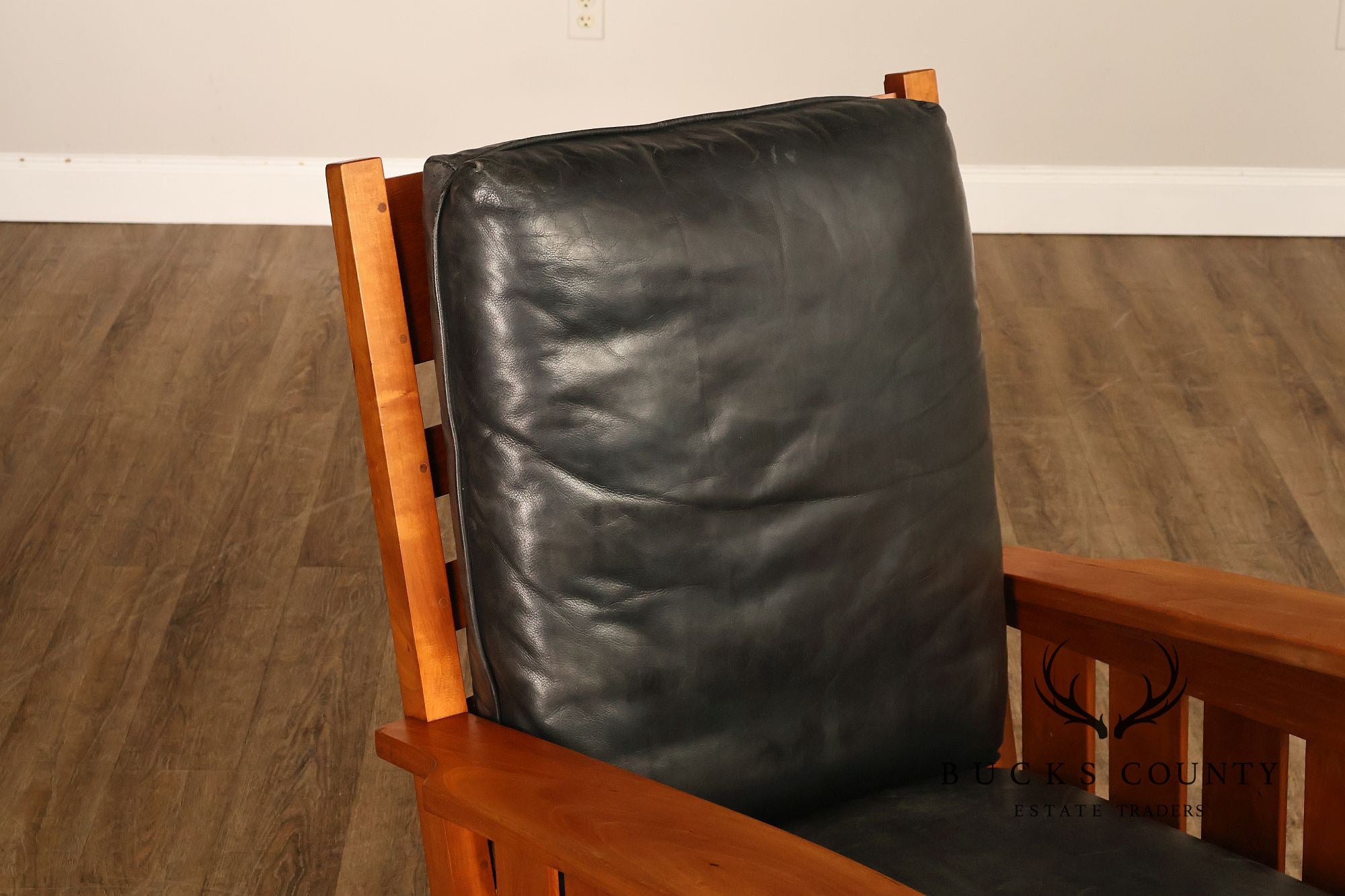 Stickley Mission Collection Cherry and Leather Rocker