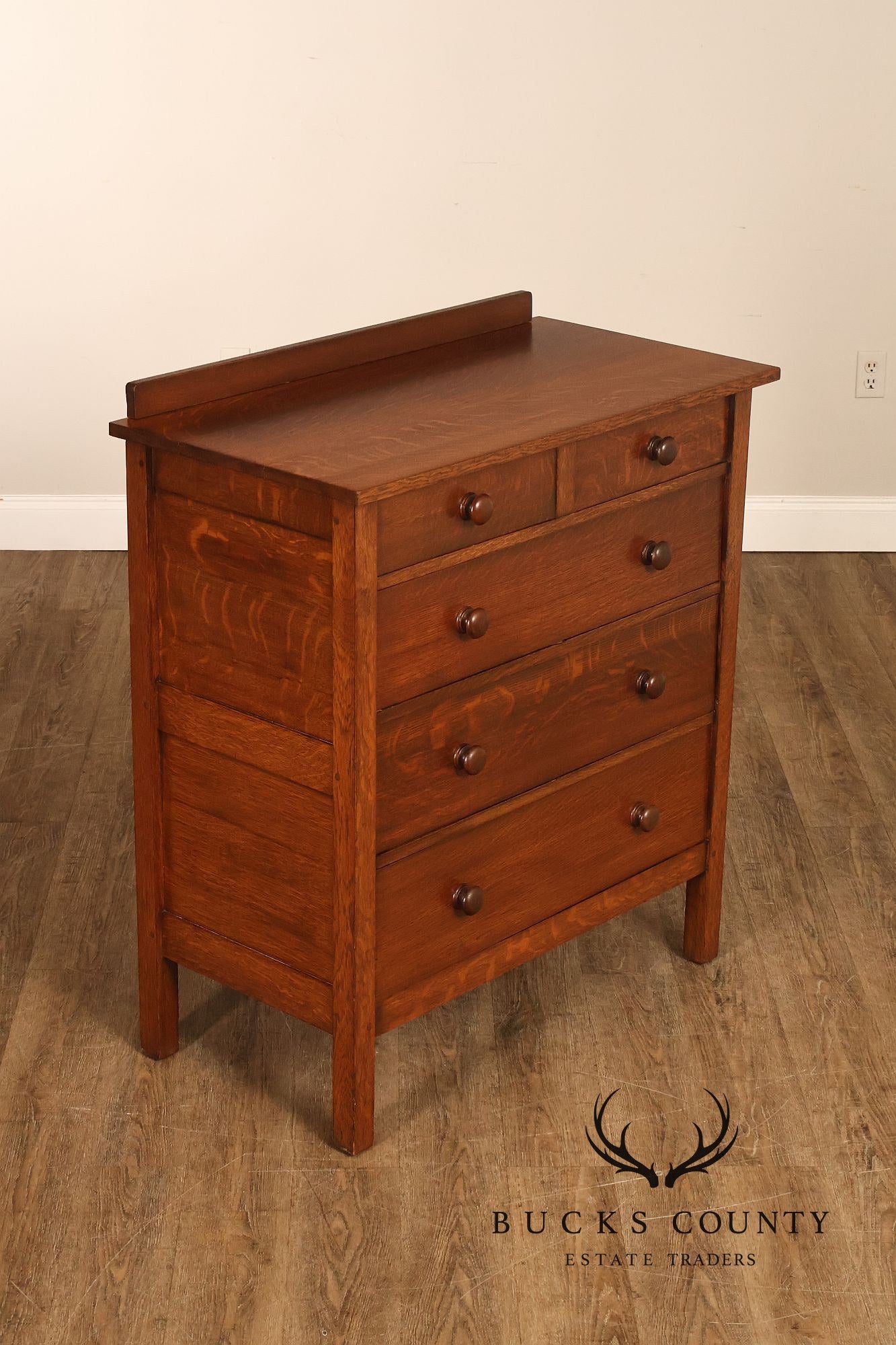 Antique Gustav Stickley Mission Oak Chest Of Drawers #909