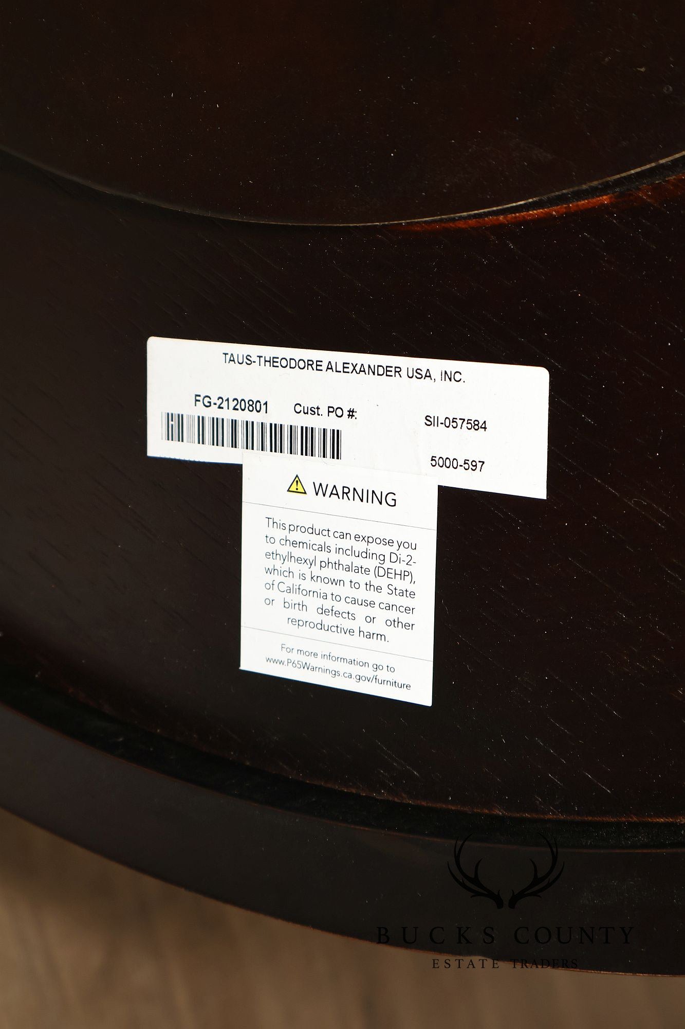 Theodore Alexander Pair Of Round L'Usine Bistro Accent Tables