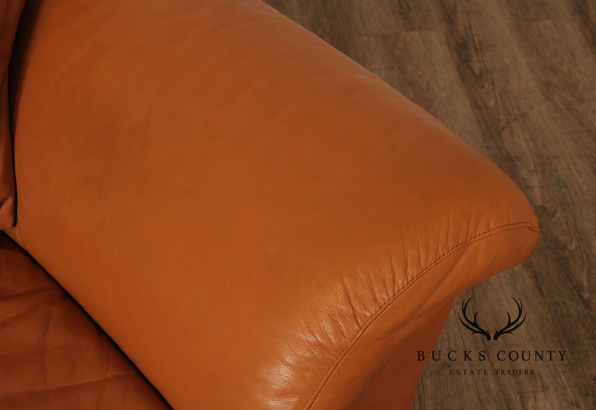 Post Modern Three-Seat Italian Leather 'Sonora' Sofa