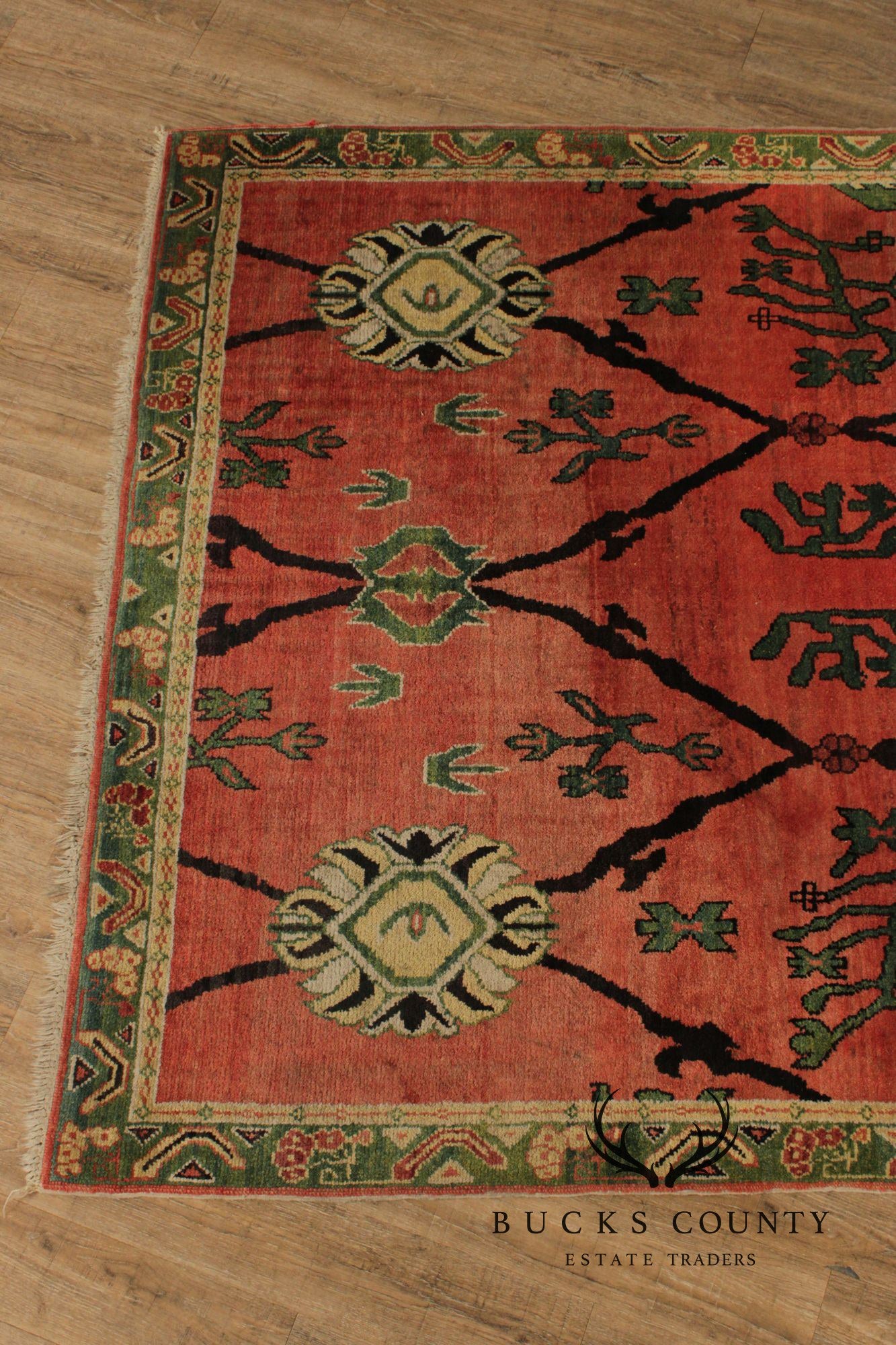 Khotan Style Hand Knotted Wool Area Rug 6'x 9'