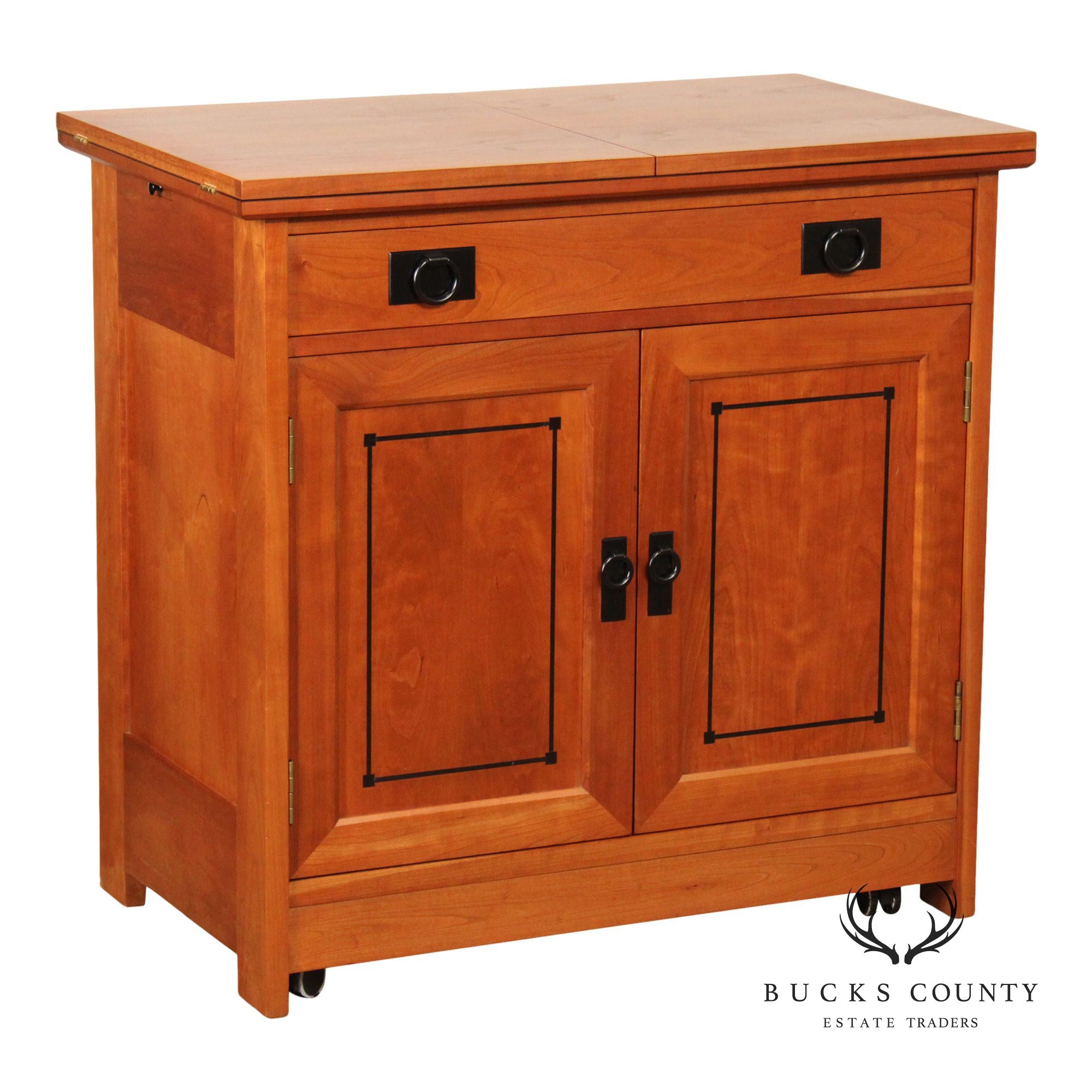 Stickley 21st Century Collection Cherry Mobile Server