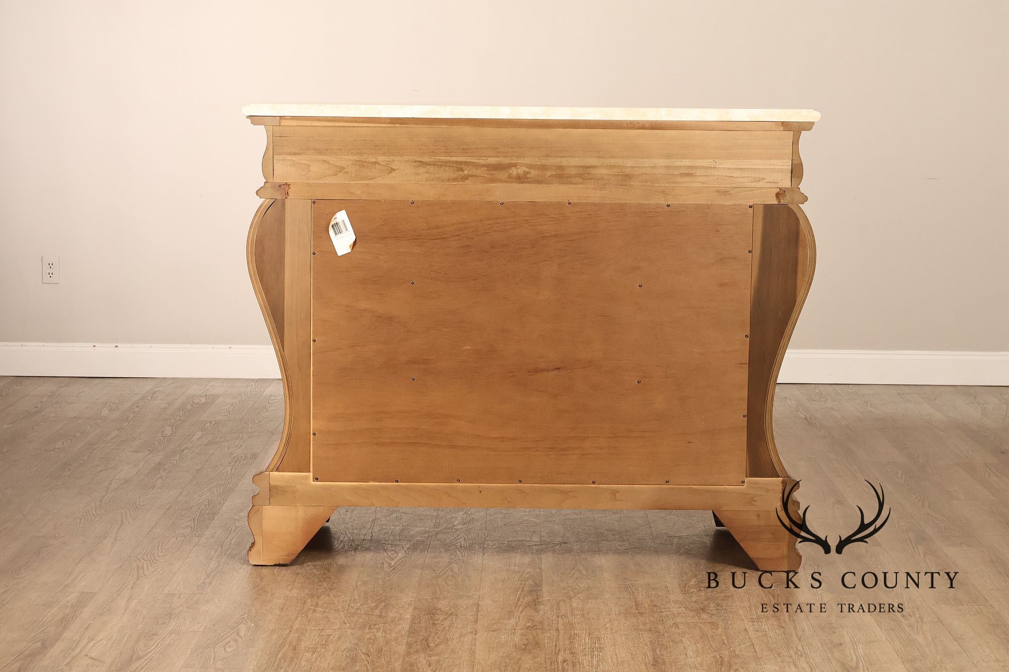 Century Furniture French Style Bombe Chest With Marble Top